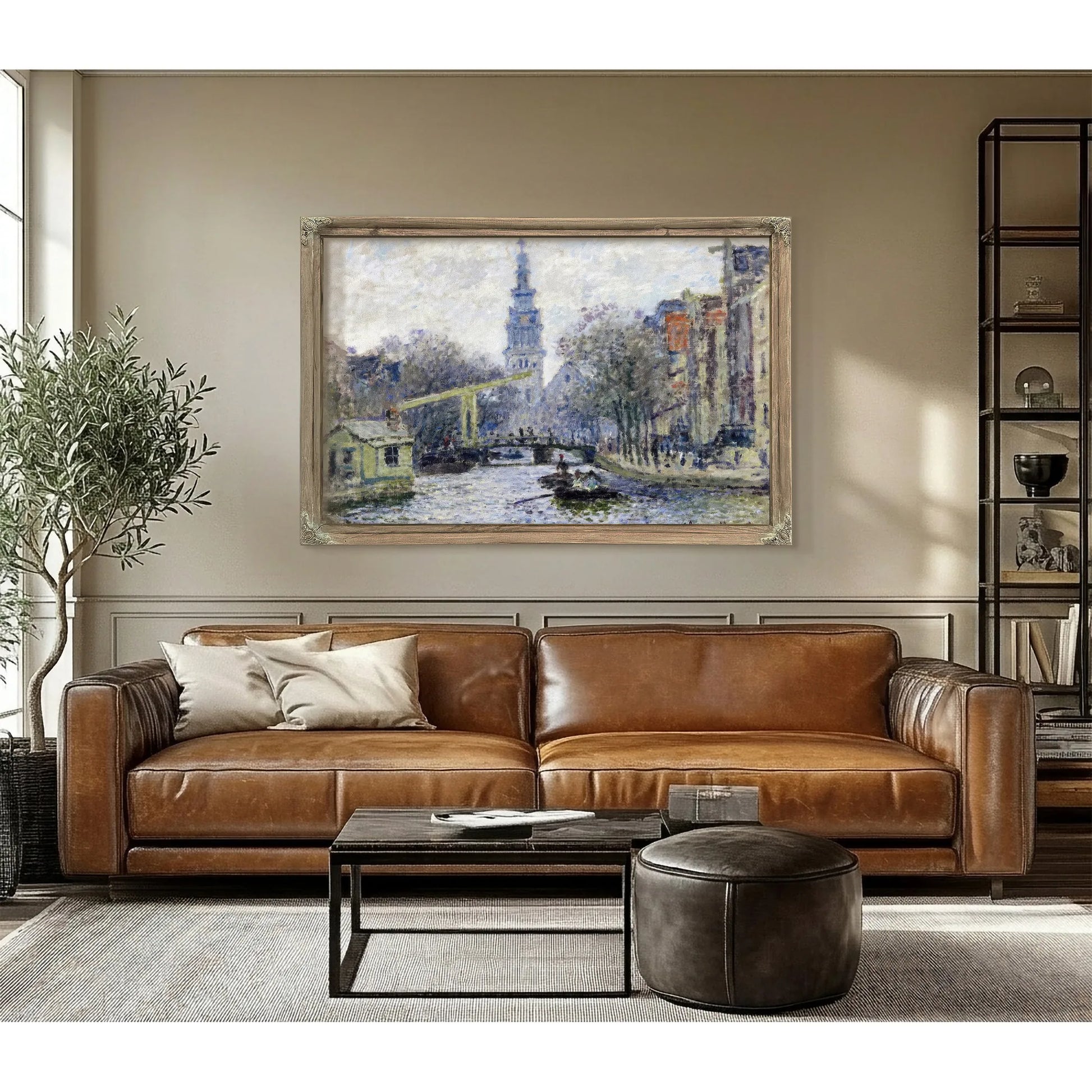 Canal, Amsterdam By Claude Monet Fine Art Print