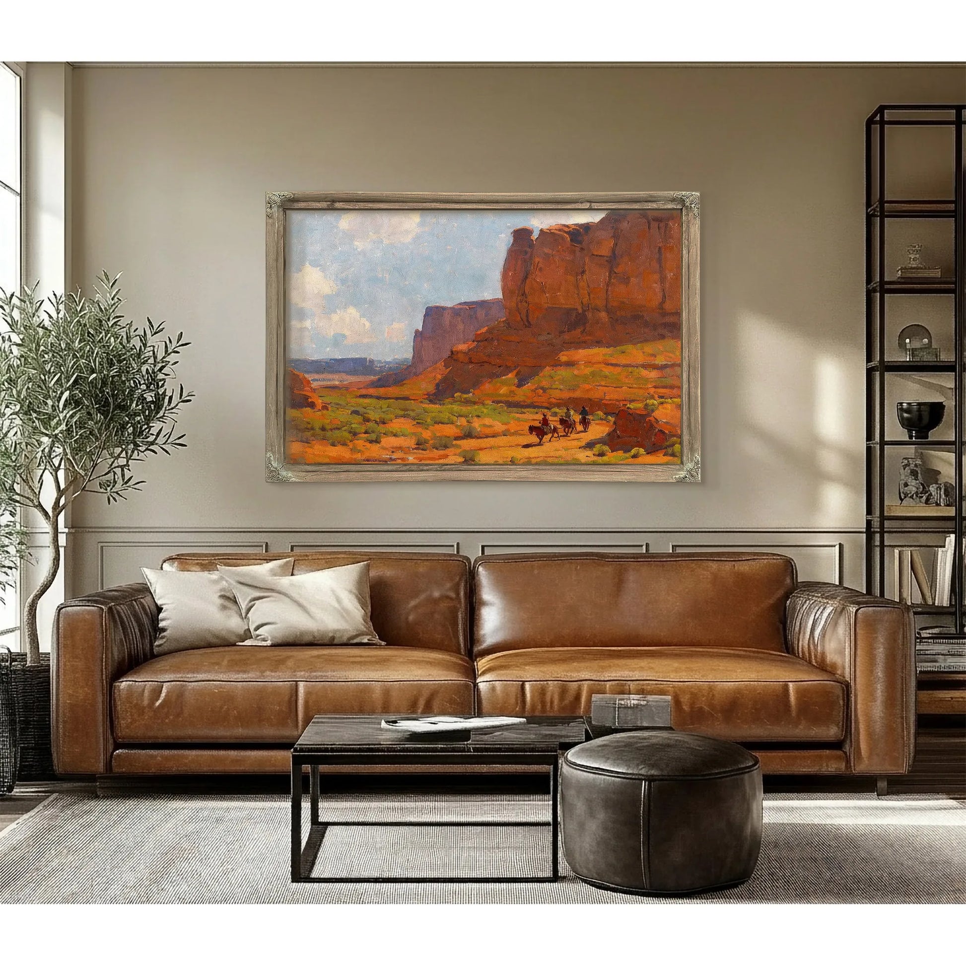 Monument Valley, Riverbed By Edgar Payne Fine Art Print