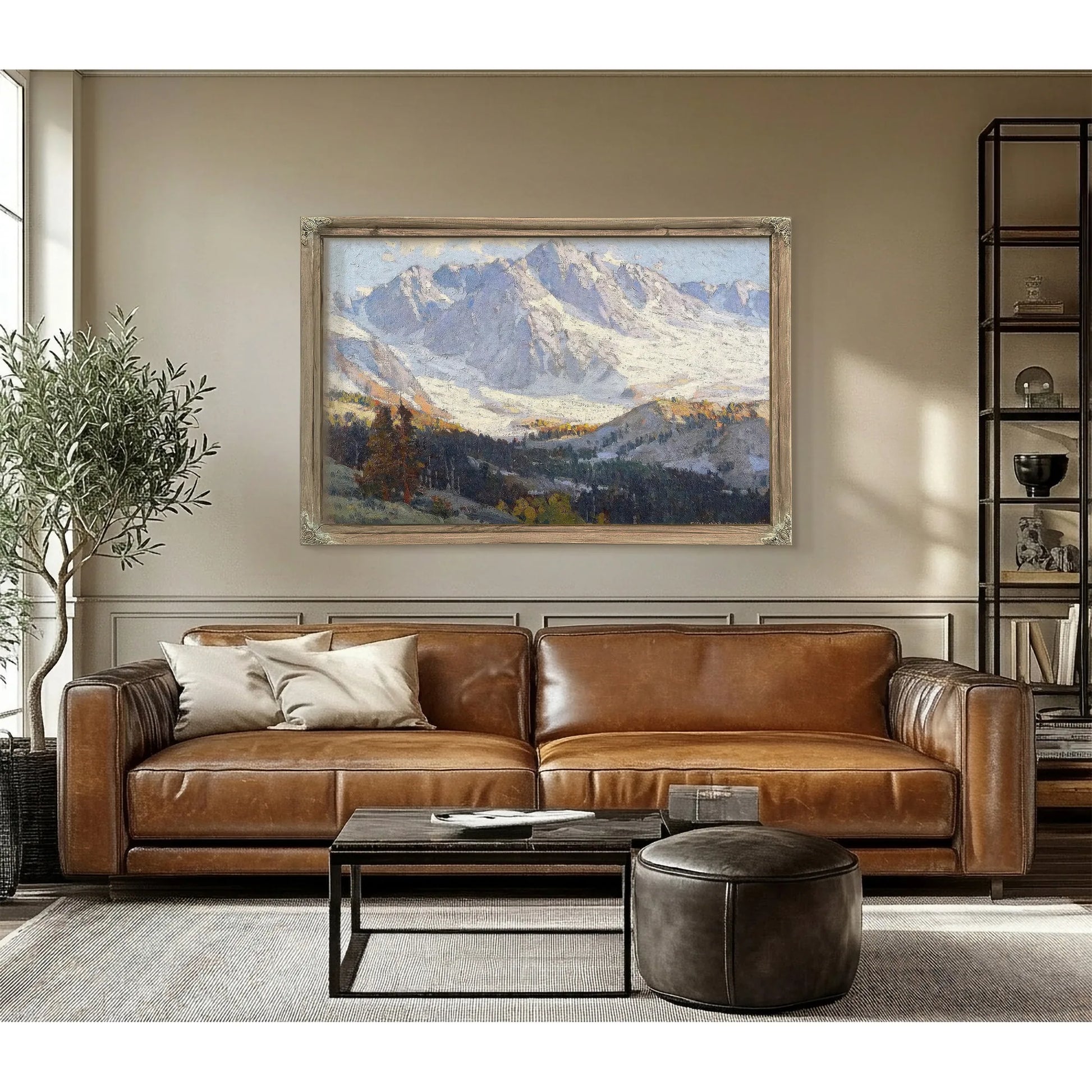 Snowy Peaks By Edgar Payne Fine Art Print