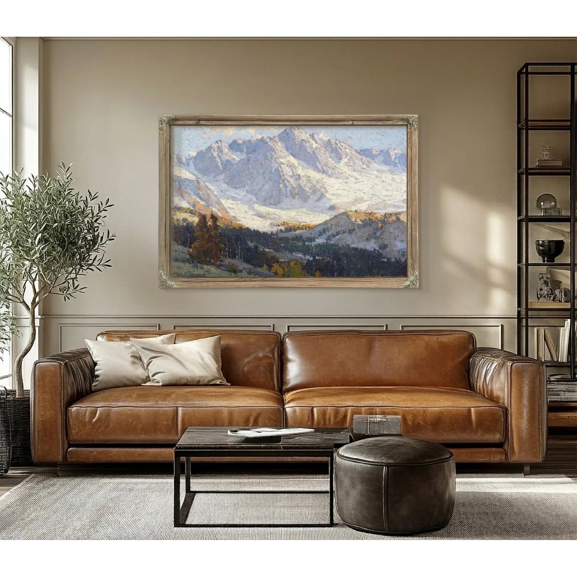 Snowy Peaks By Edgar Payne Fine Art Print