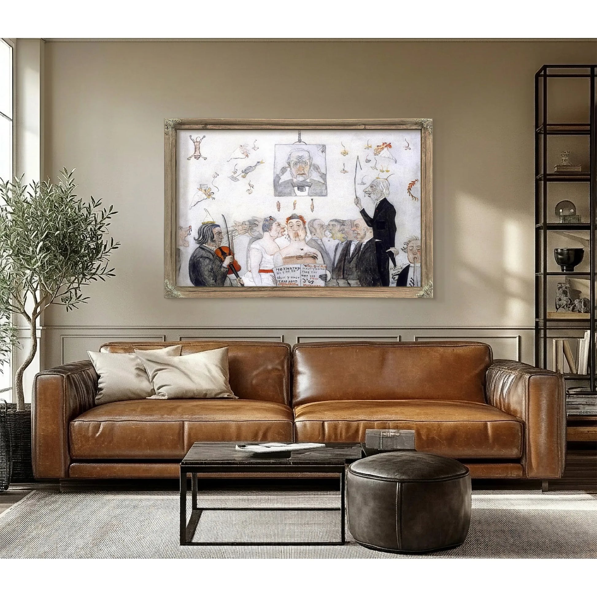 At The Conservatory By James Ensor Fine Art Print
