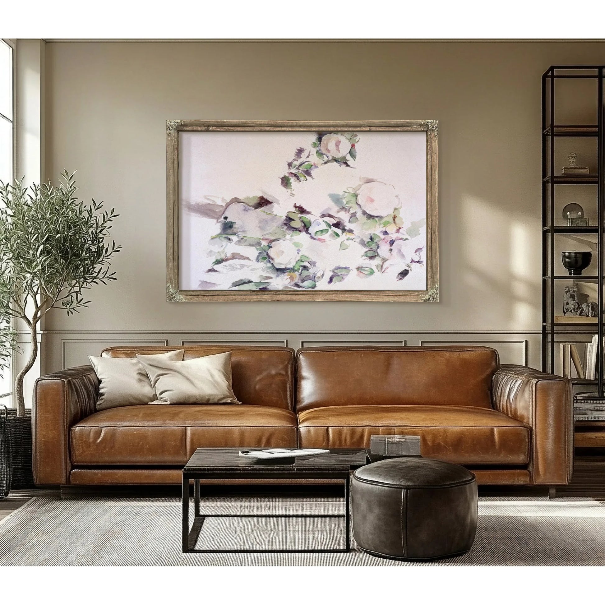 Roses By Paul Cezanne Fine Art Print