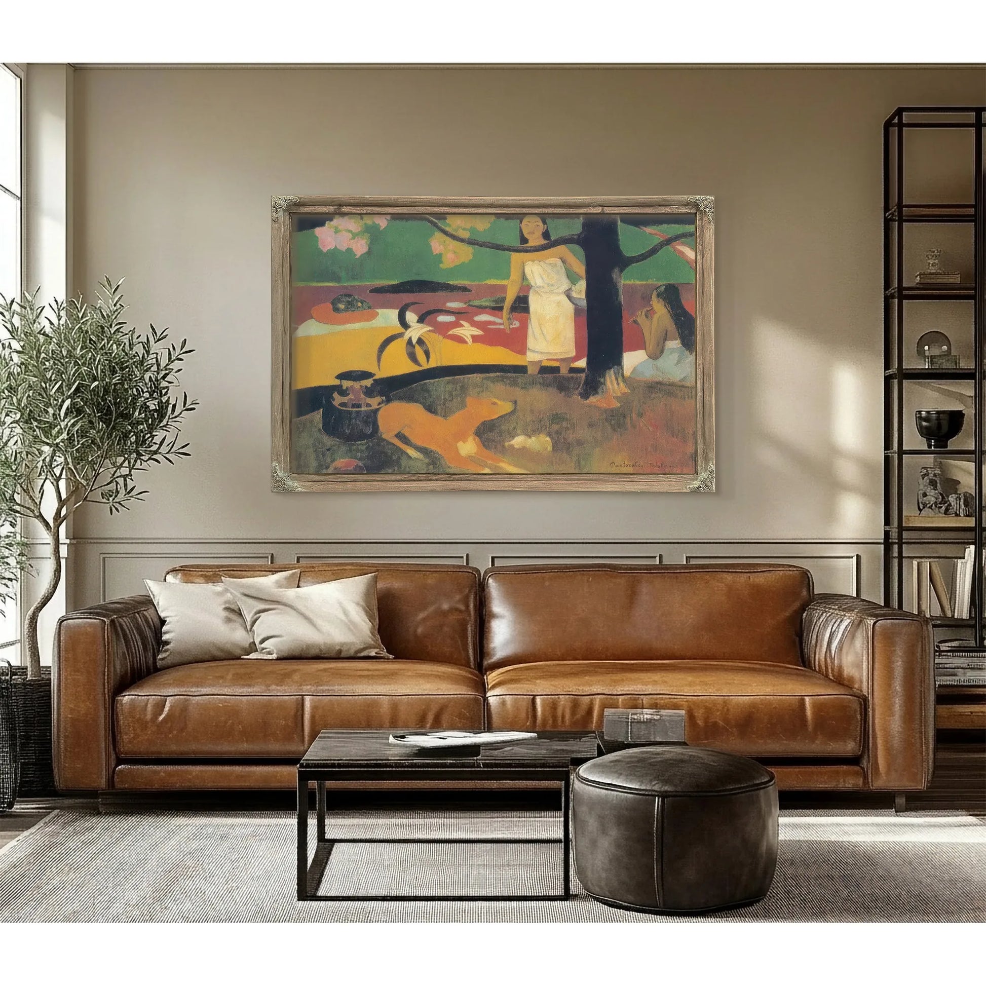 Tahitian Pastoral Scene By Paul Gauguin Fine Art Print