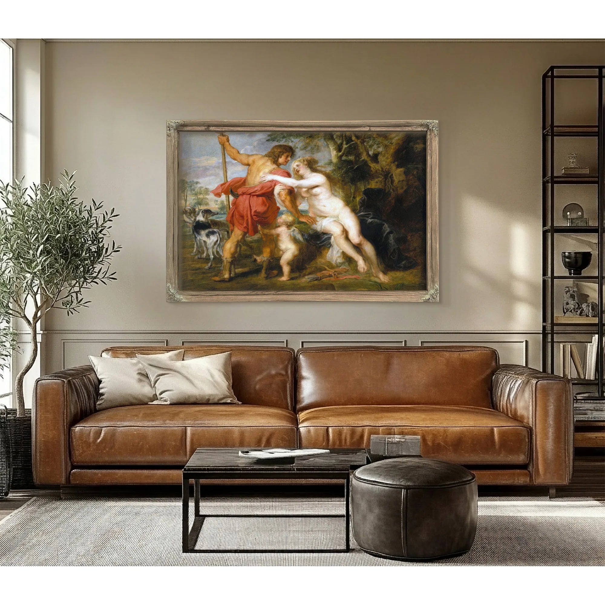 Venus And Adonis By Peter Paul Rubens Fine Art Print