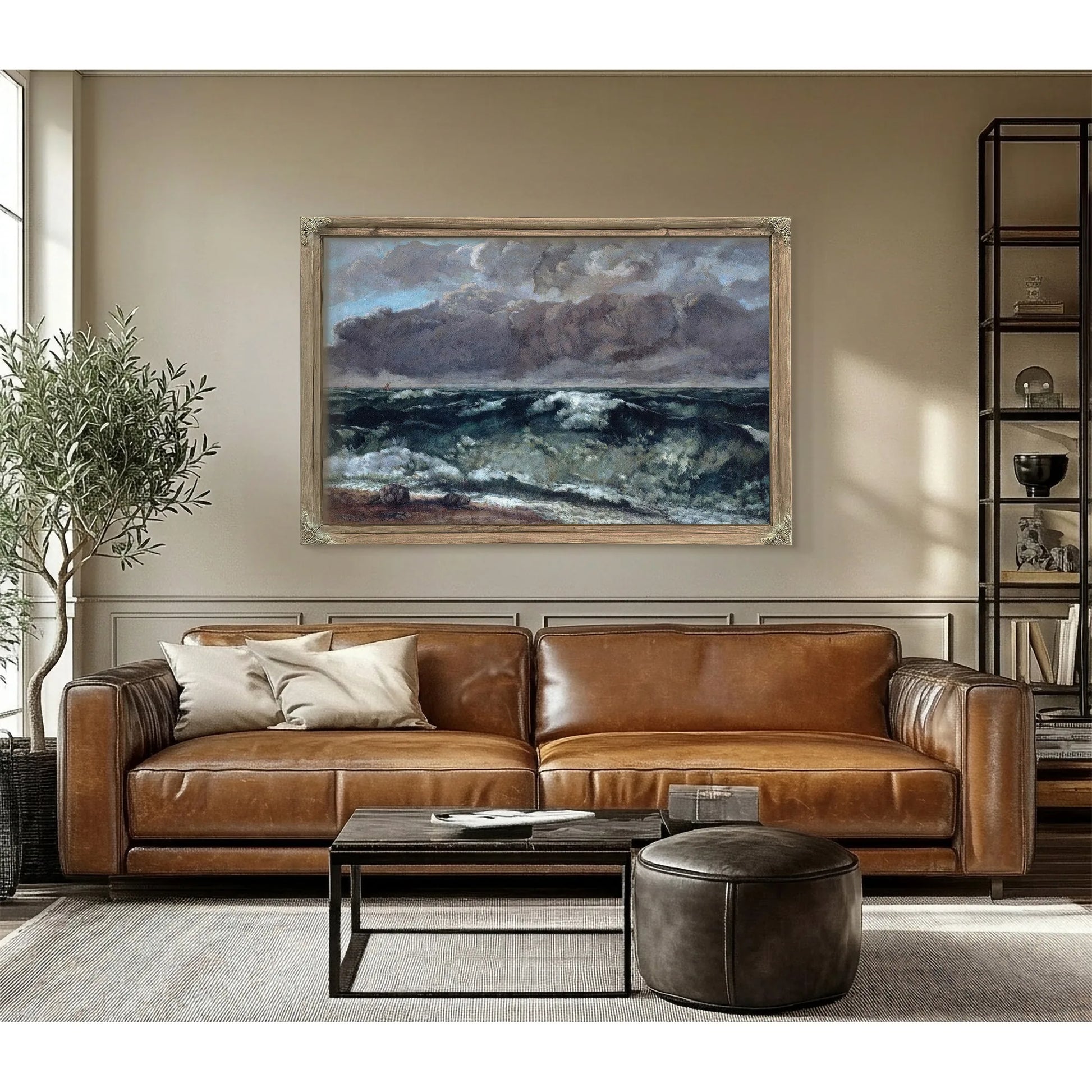 La Vague By Gustave Courbet Fine Art Print