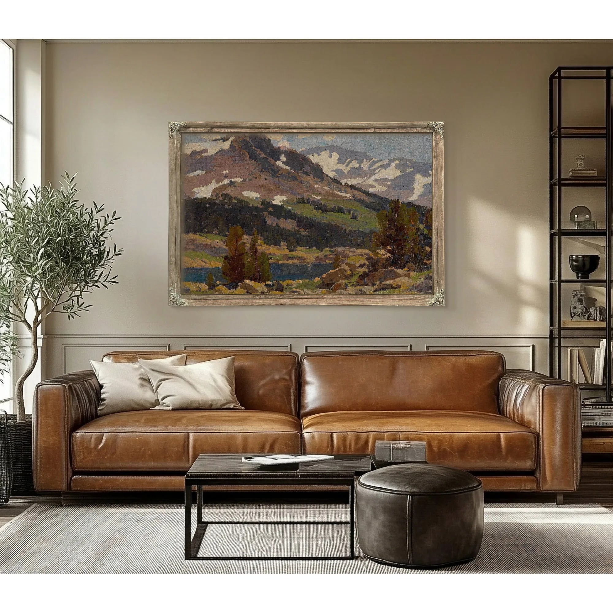 Sierra Slopes And Lake By Edgar Payne Fine Art Print