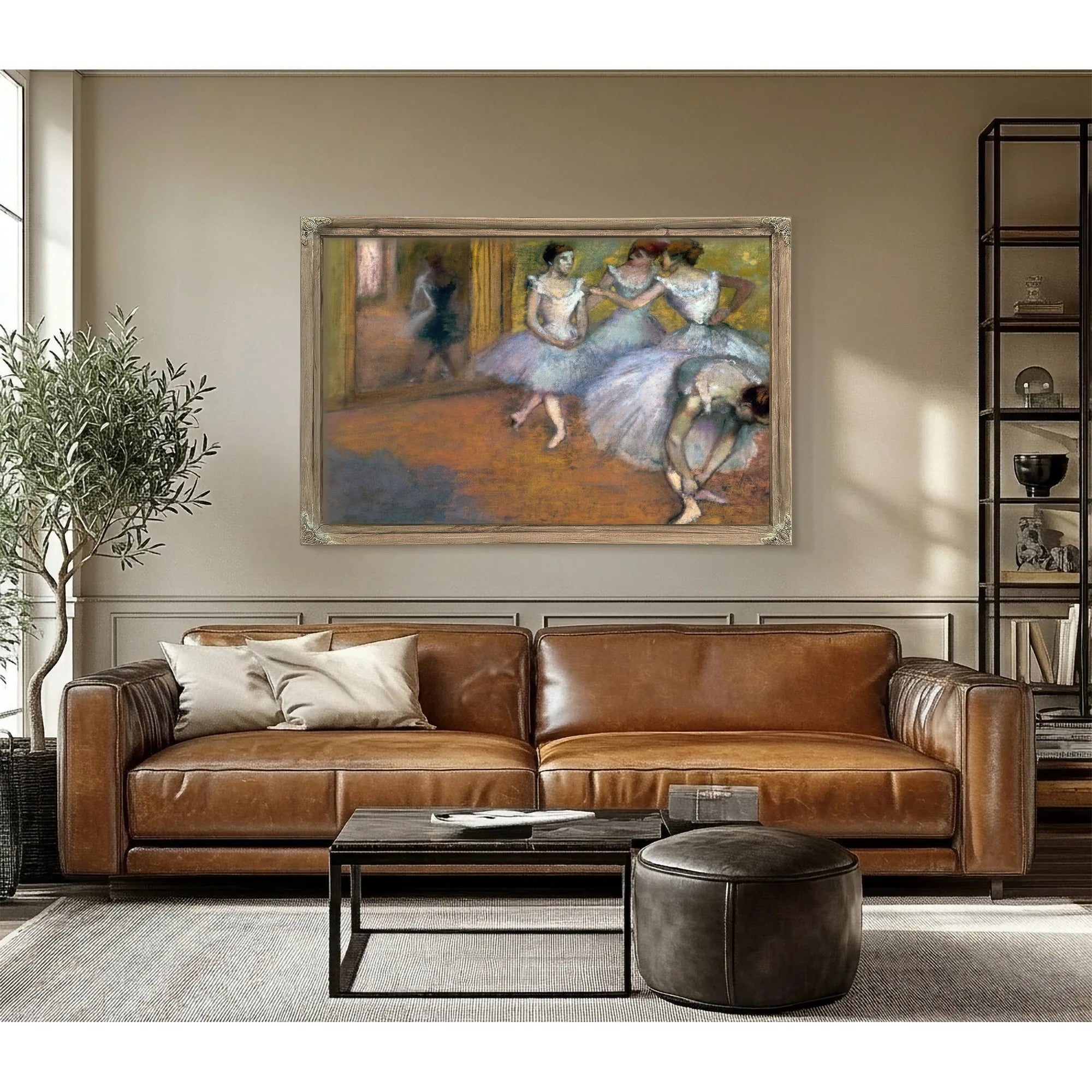 Four Dancers In The Foyer By Edgar Degas Fine Art Print