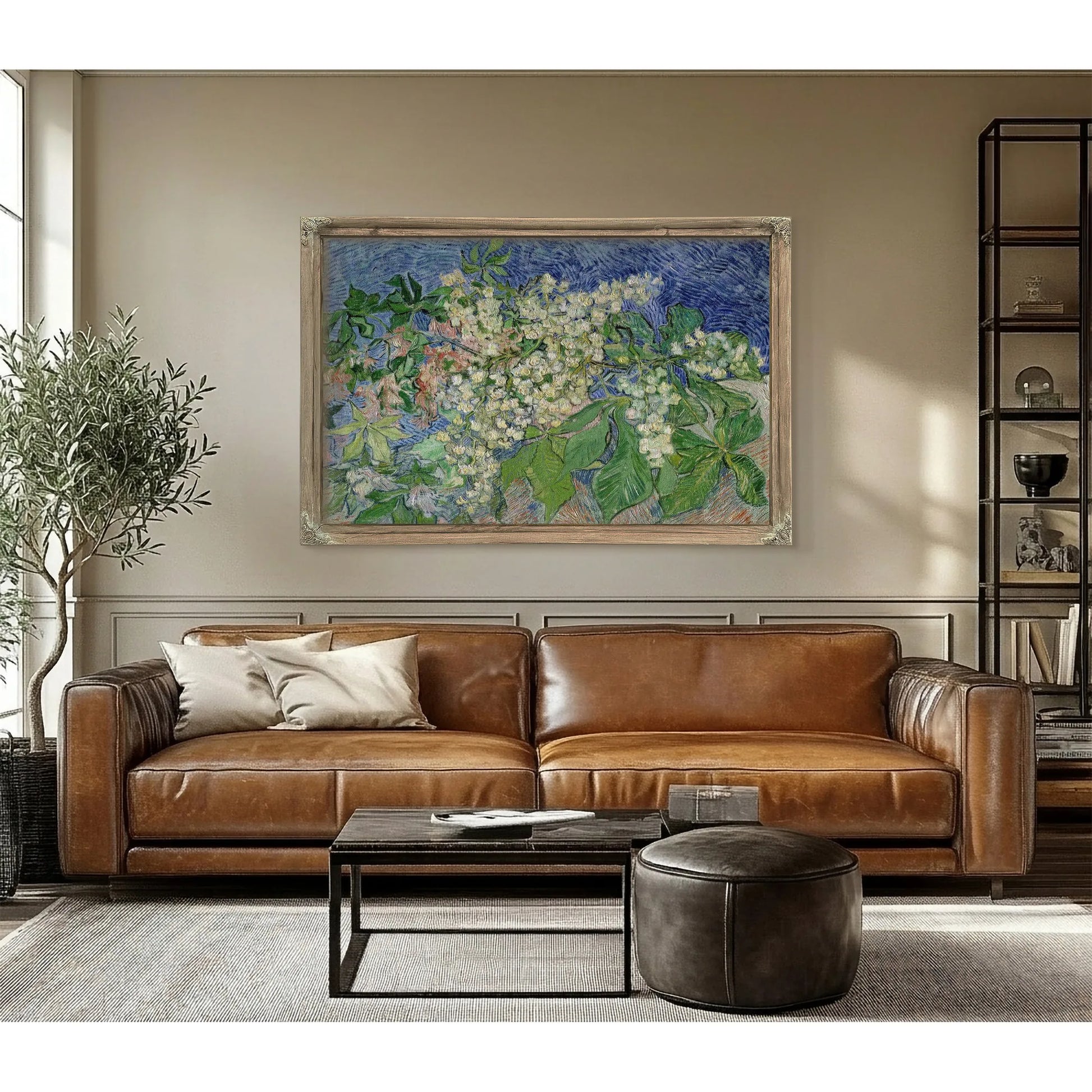 Blossoming Chestnut Branches By Vincent Van Gogh Fine Art Print