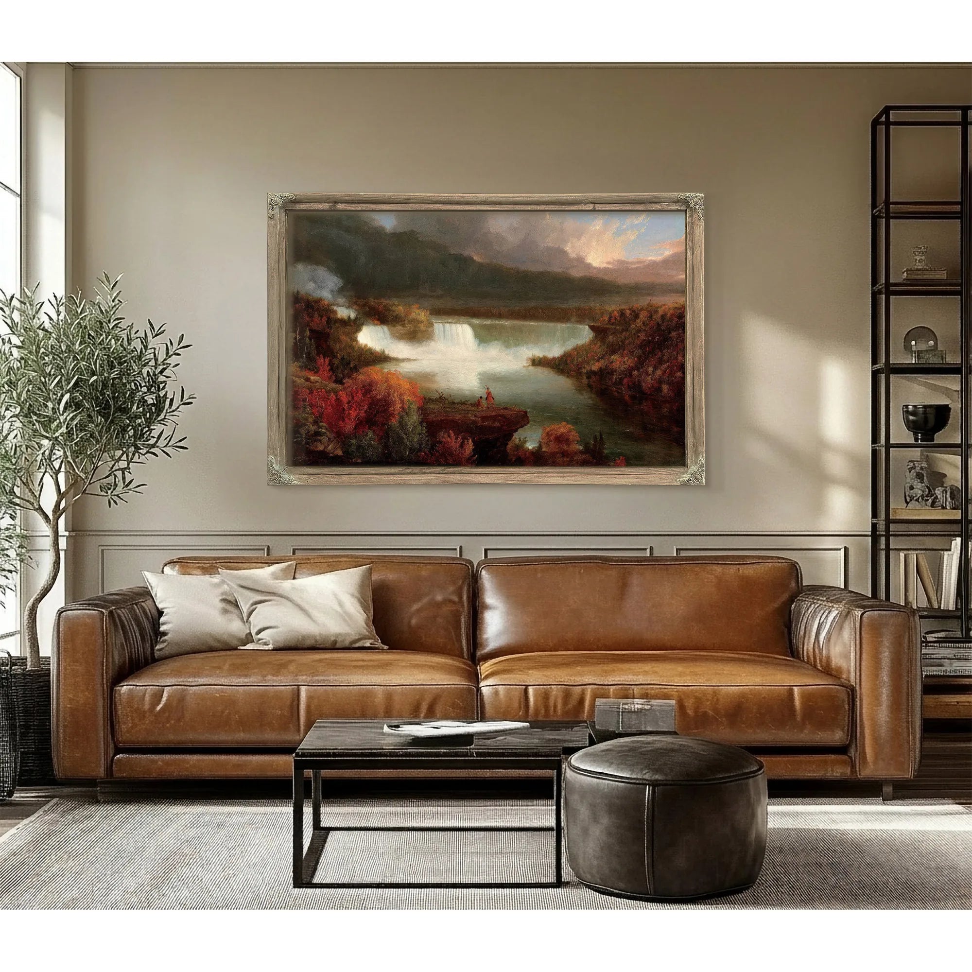 Distant View Of Niagara Falls 1830 By Thomas Cole Fine Art Print