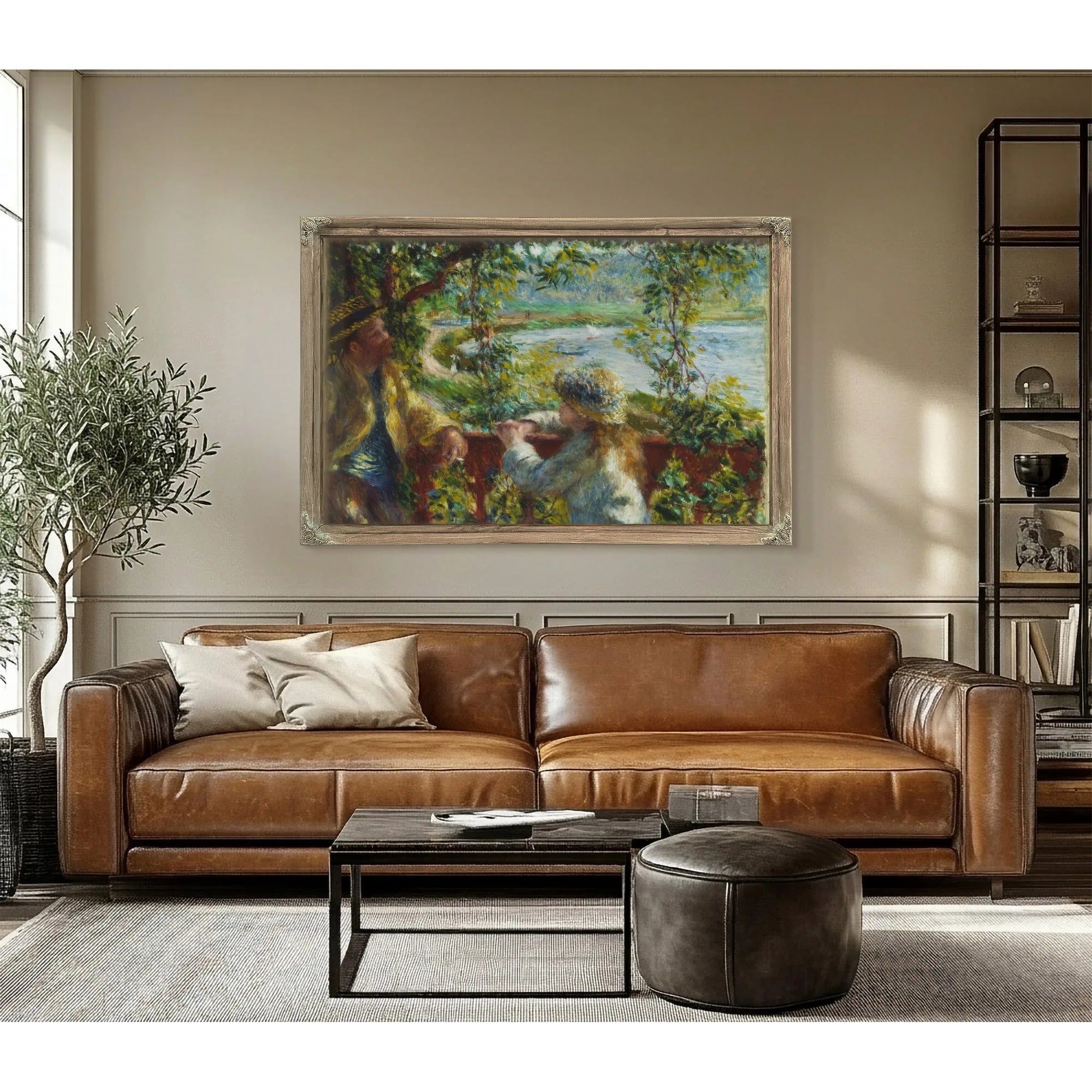 Near The Lake By Pierre August Renoir Fine Art Print
