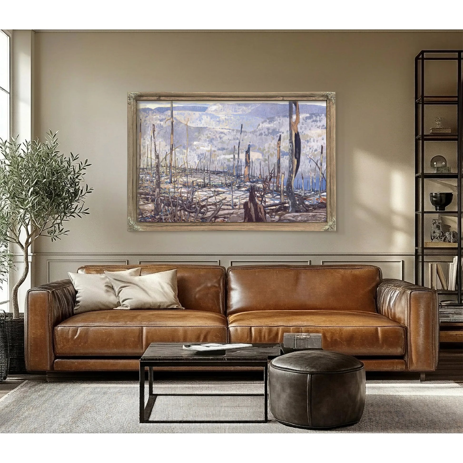 Fire Swept Algoma By Frank Johnston Fine Art Print