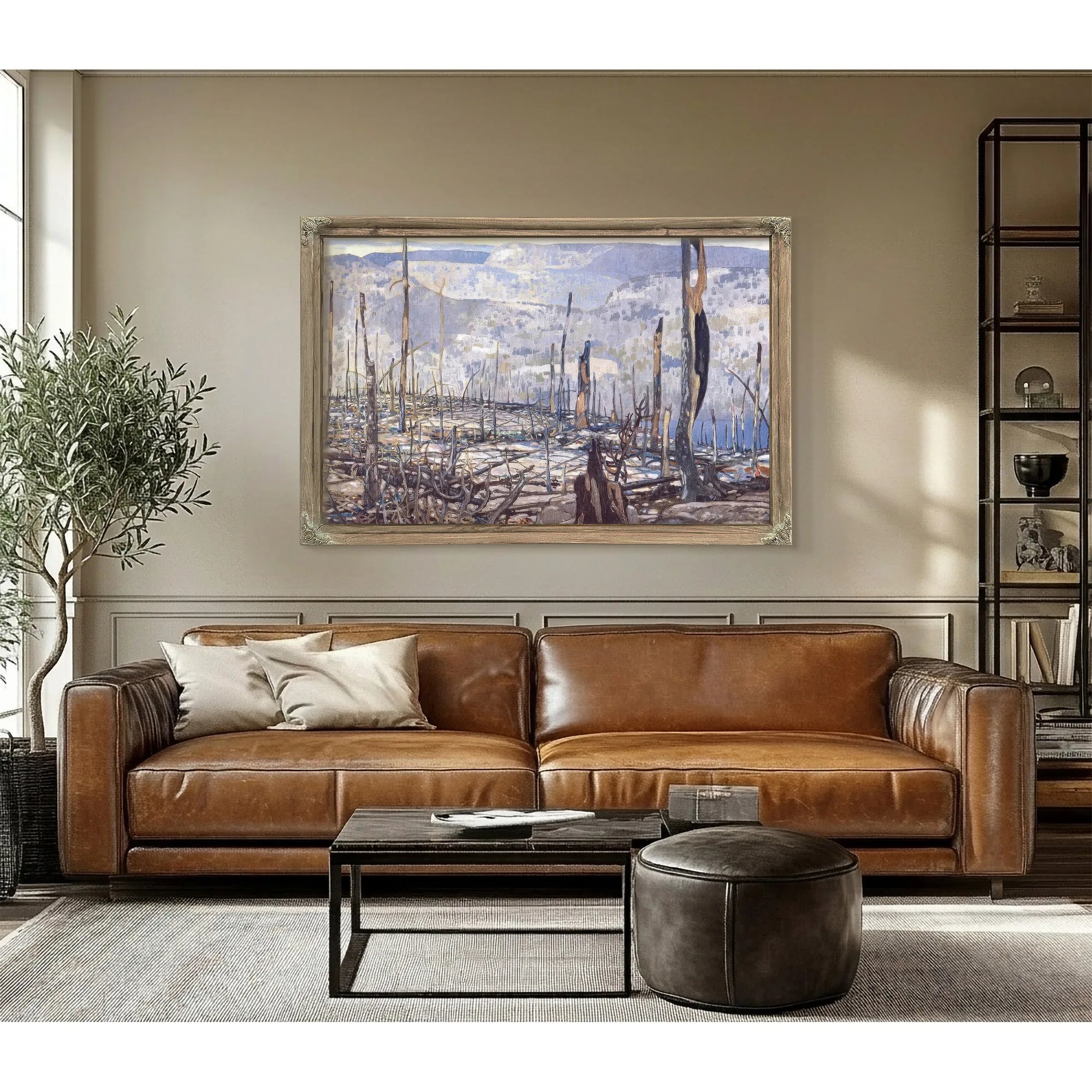 Fire Swept Algoma By Frank Johnston Fine Art Print