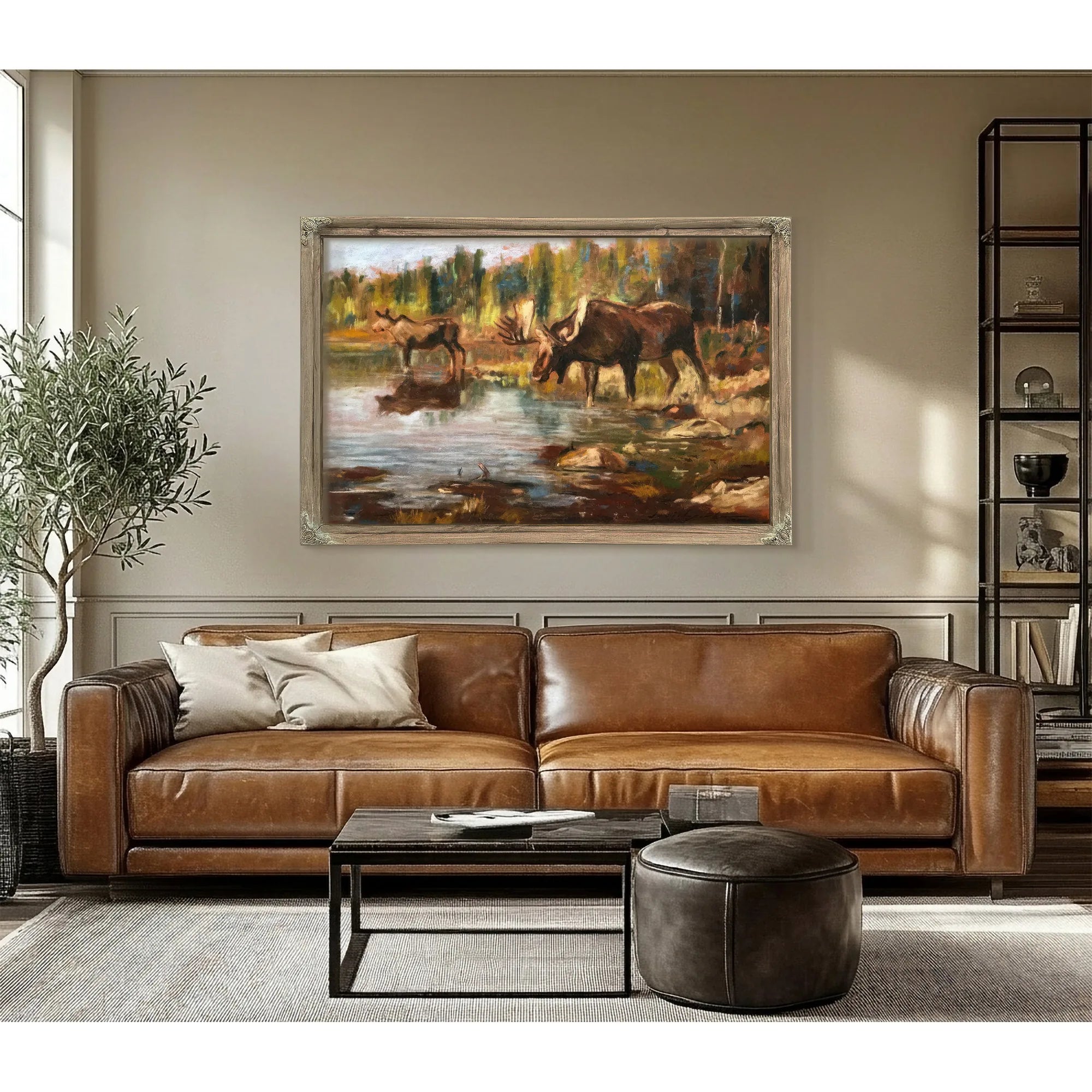 Feeding Time By Carl Rungius Fine Art Print