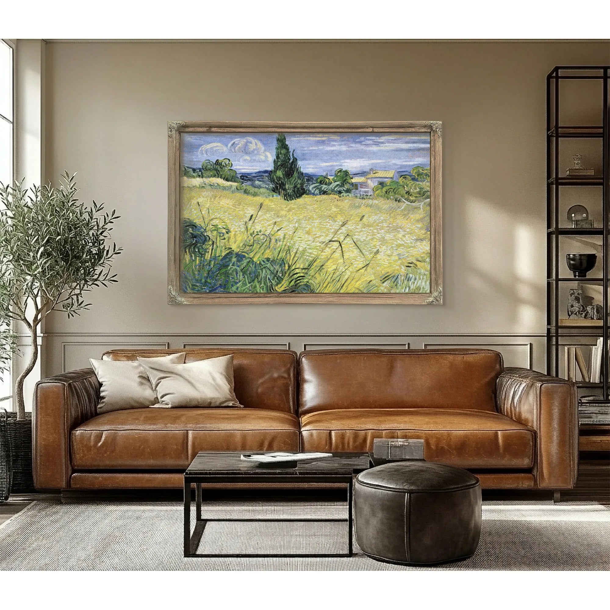 Landscape With Green Corn By Vincent Van Gogh Fine Art Print