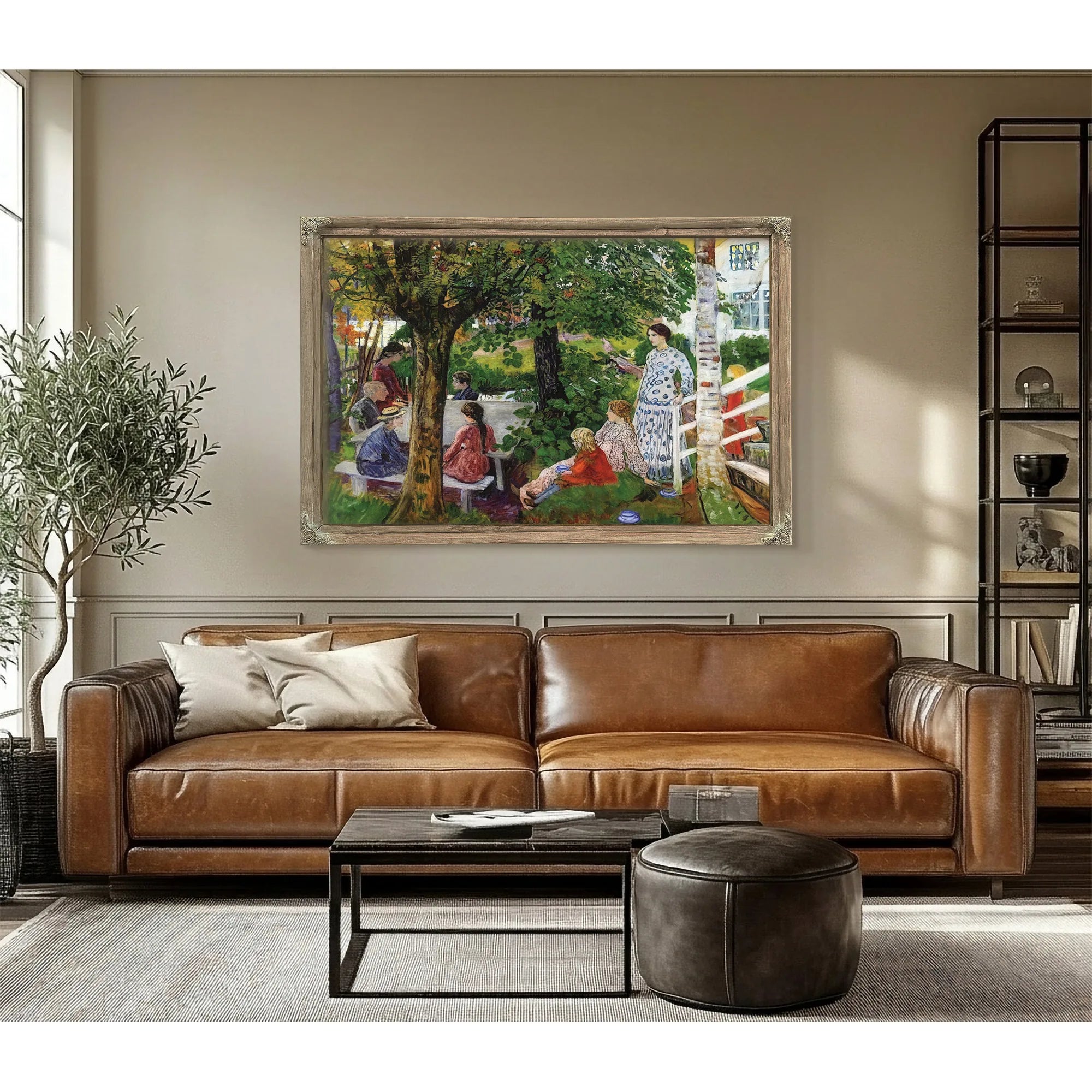 Birthday In The Garden By Nicolai Astrup Fine Art Print