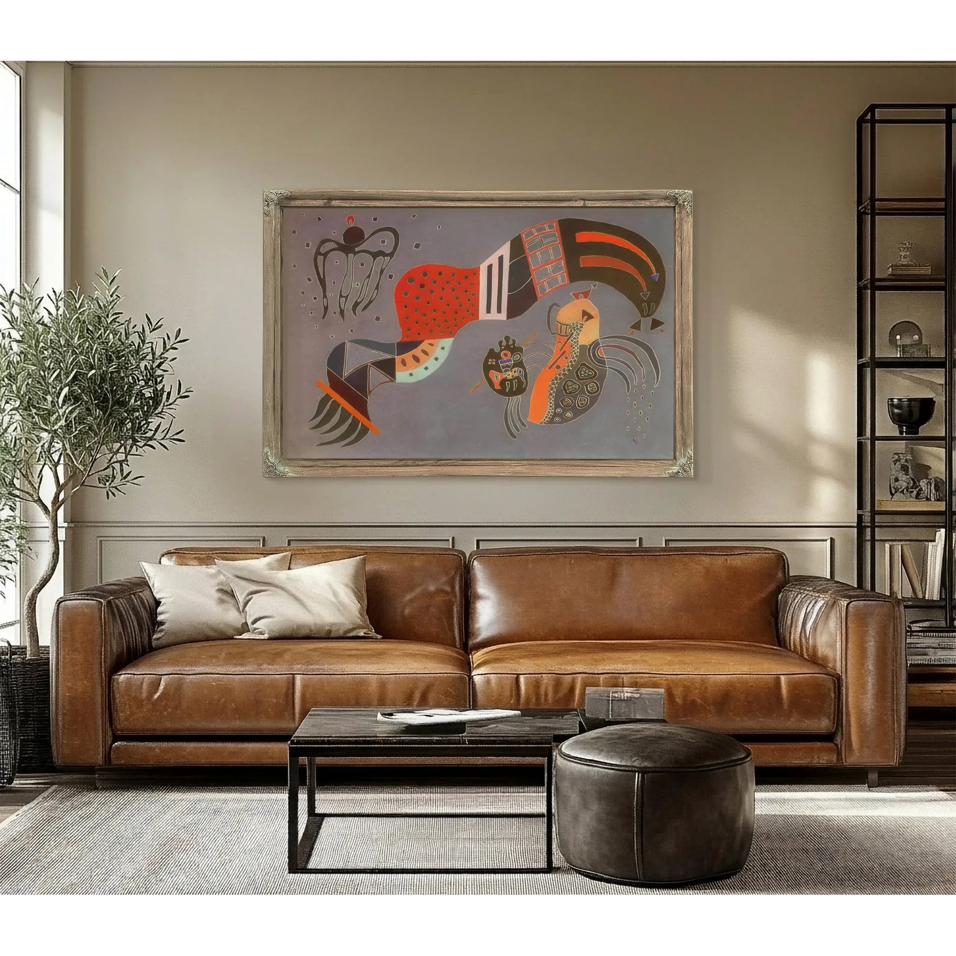 Tempered Elan By Wassily Kandinsky Fine Art Print