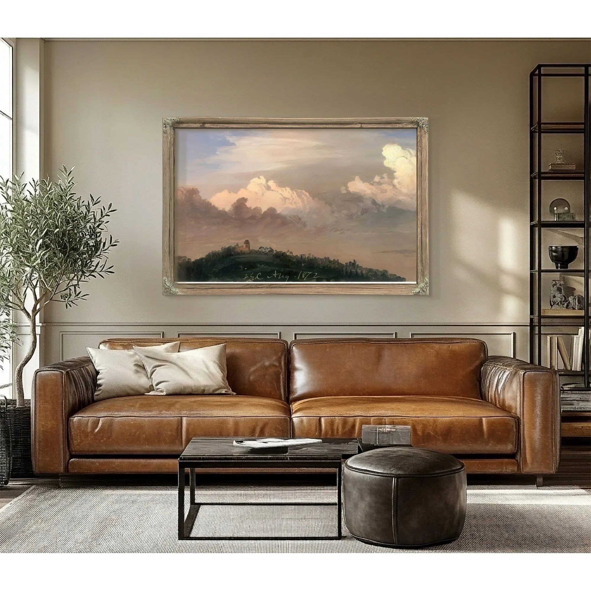Clouds Over Olana By Frederic Edwin Church Fine Art Print