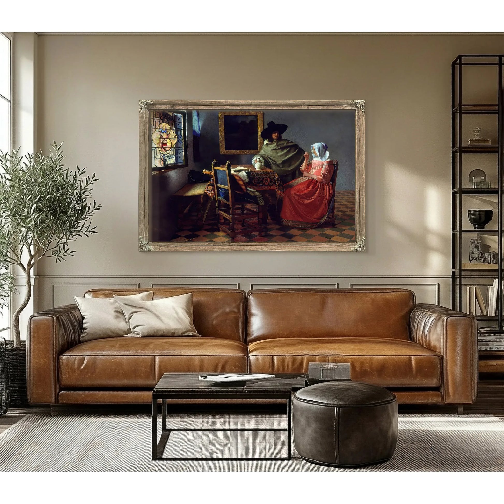 Jan Vermeer Van Delft The Glass Of Wine Upload Tmp By Johannes Vermeer Fine Art Print