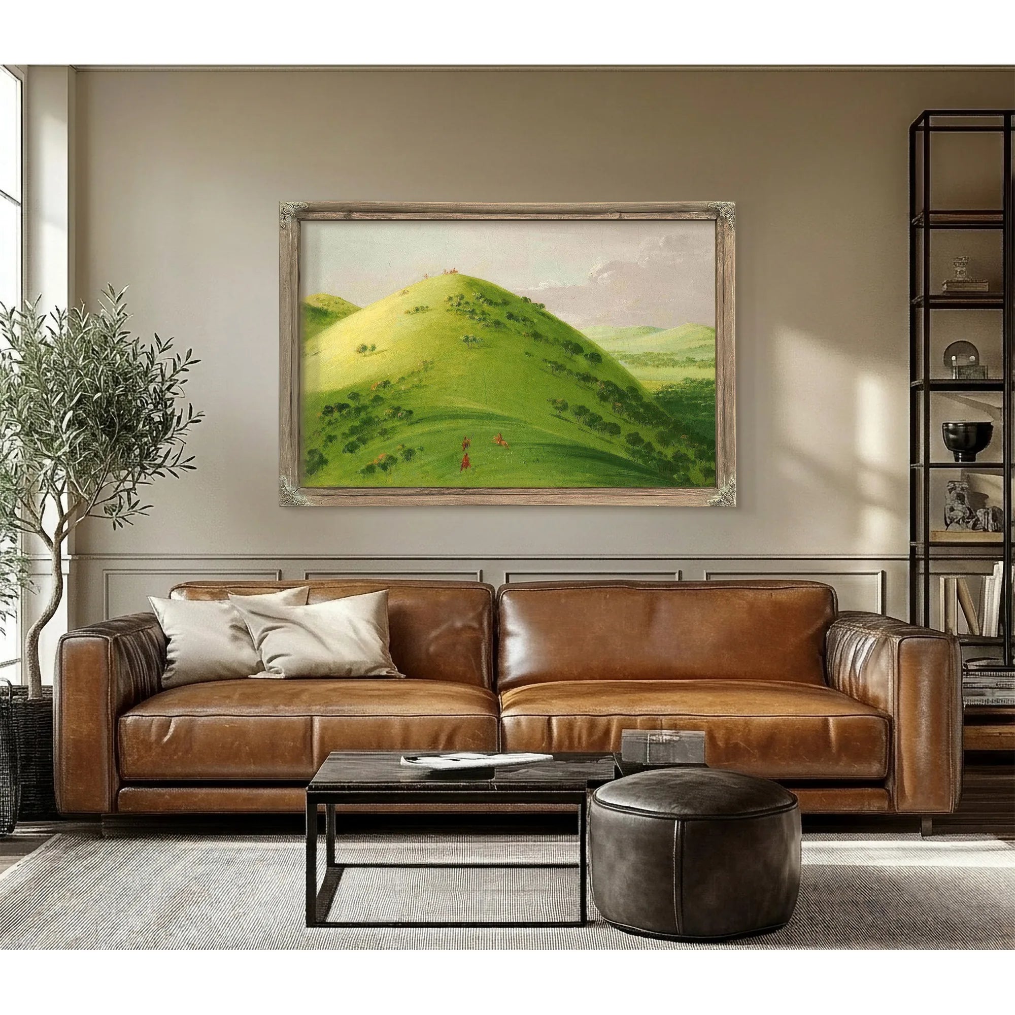 Beautiful Prairie Bluffs, Upper Mississippi By George Catlin Fine Art Print