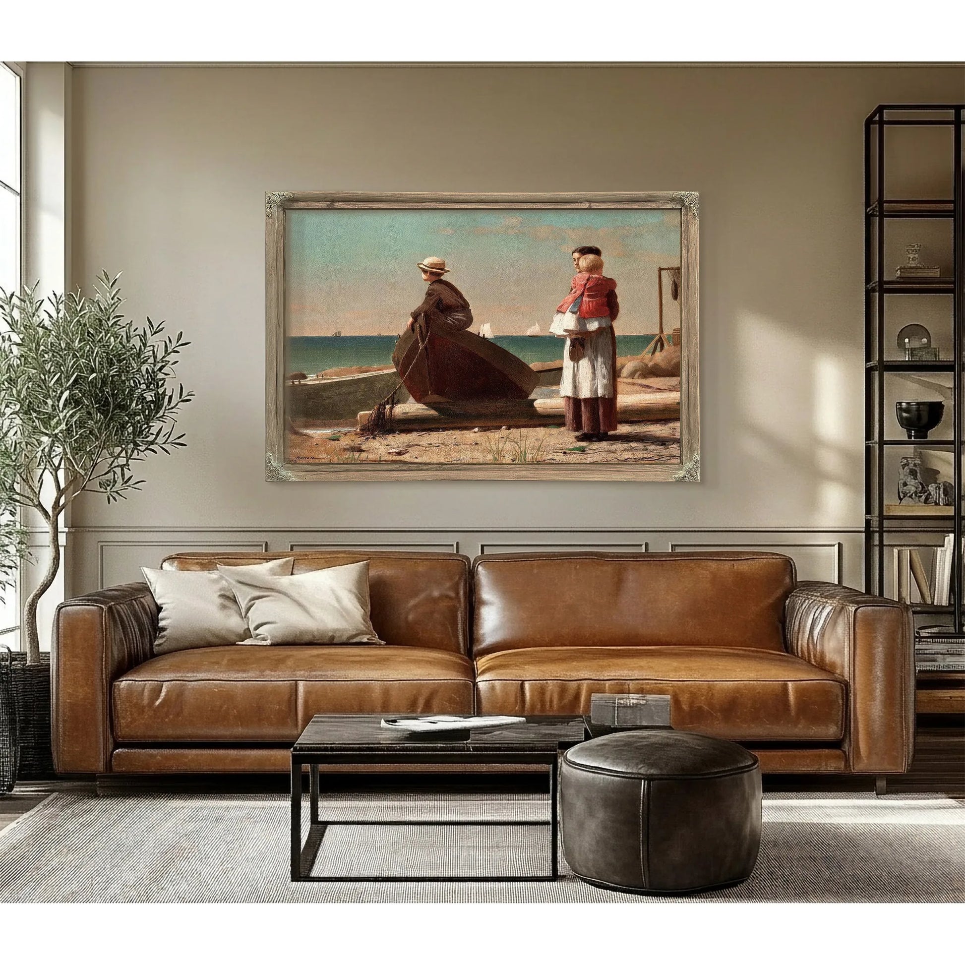 Dad's Coming By Winslow Homer Fine Art Print