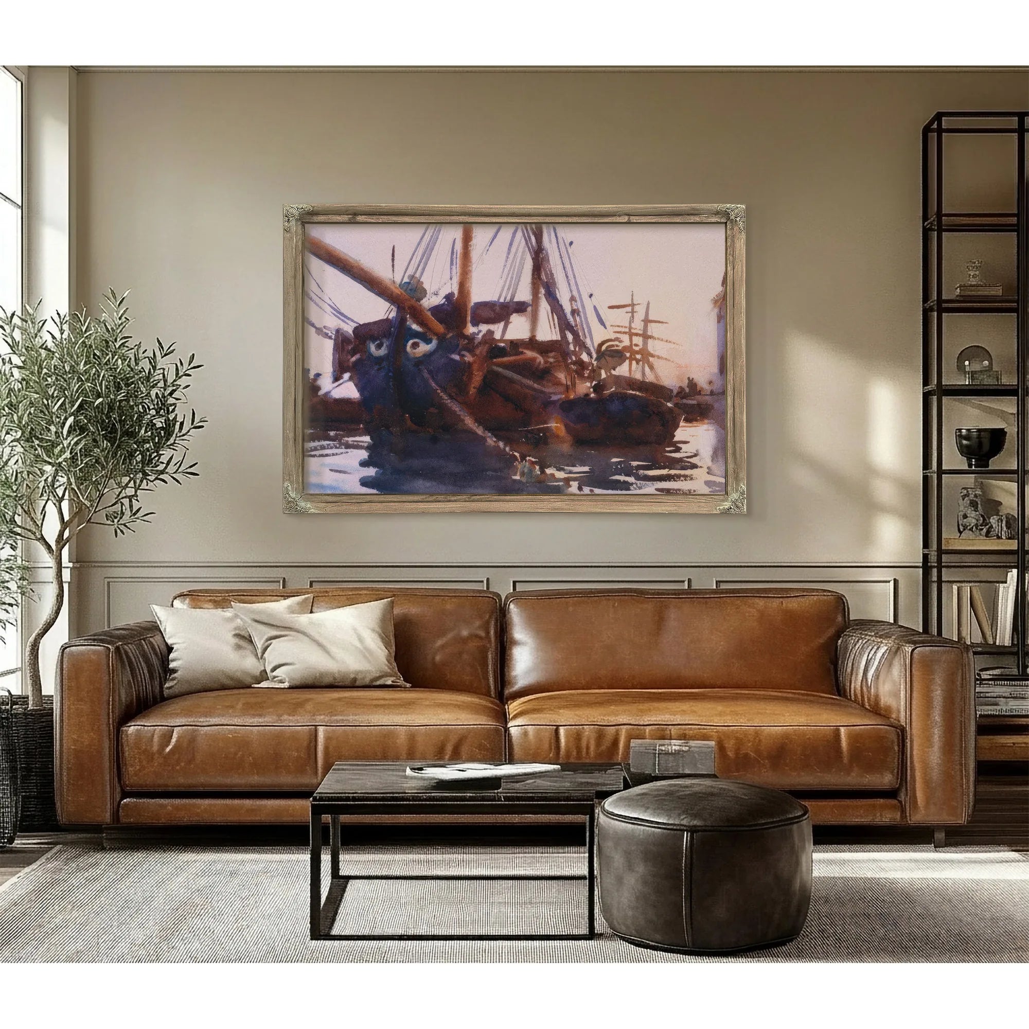 Venetian Boats By John Singer Sargent Fine Art Print