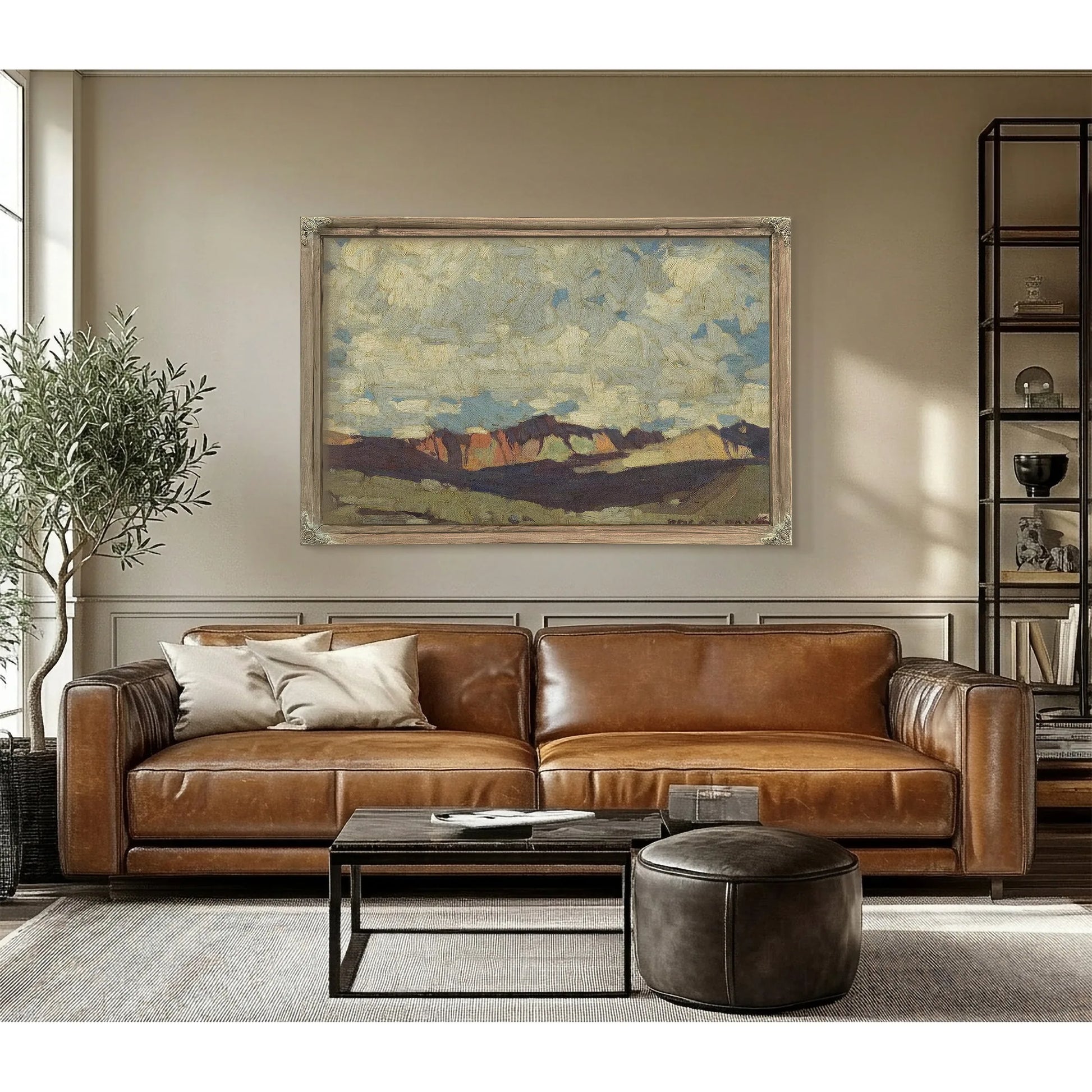 Clouds Above Cliffs By Edgar Payne Fine Art Print