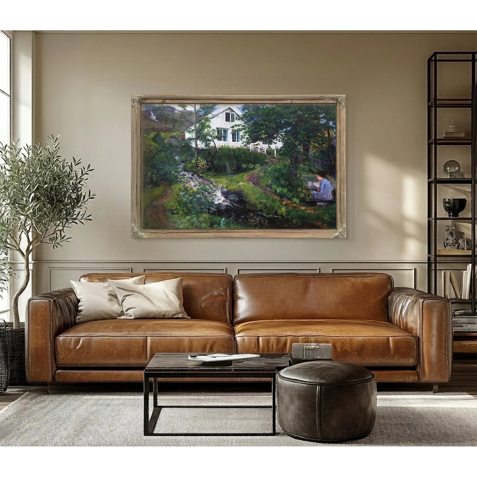 View Of The Parsonage By Nicolai Astrup Fine Art Print