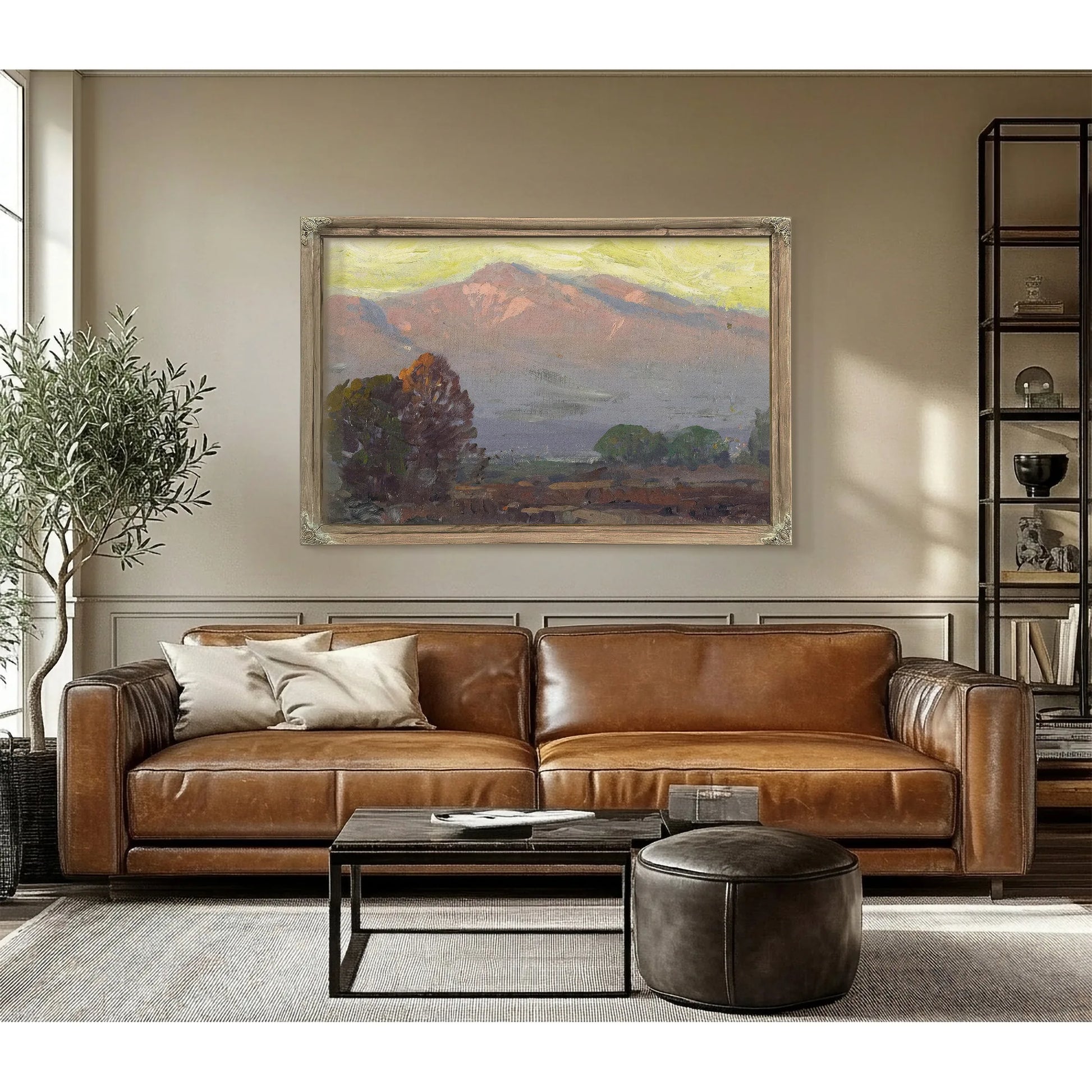 Mountains At Sundown By Edgar Payne Fine Art Print