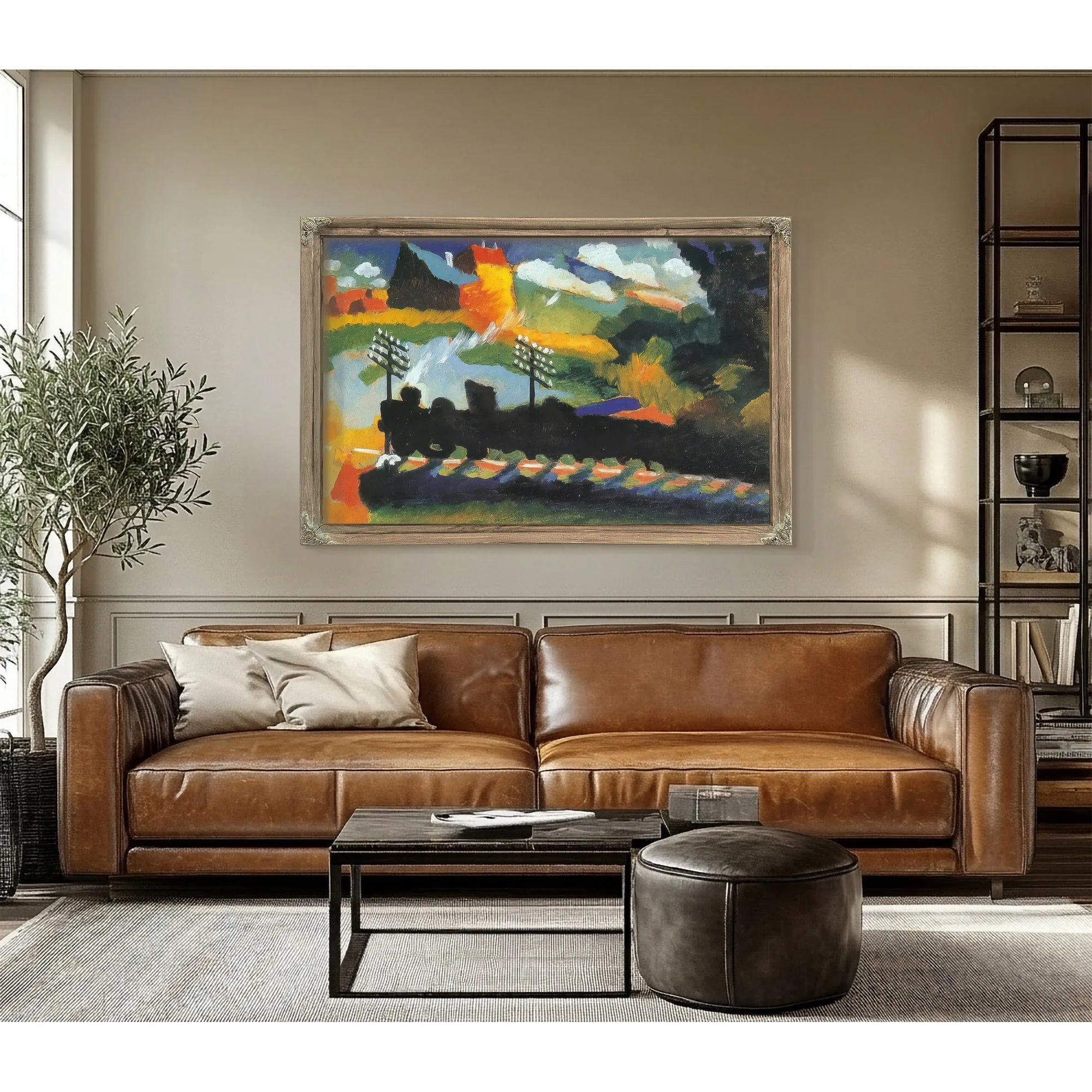 Murnau View With Railway By Wassily Kandinsky Fine Art Print