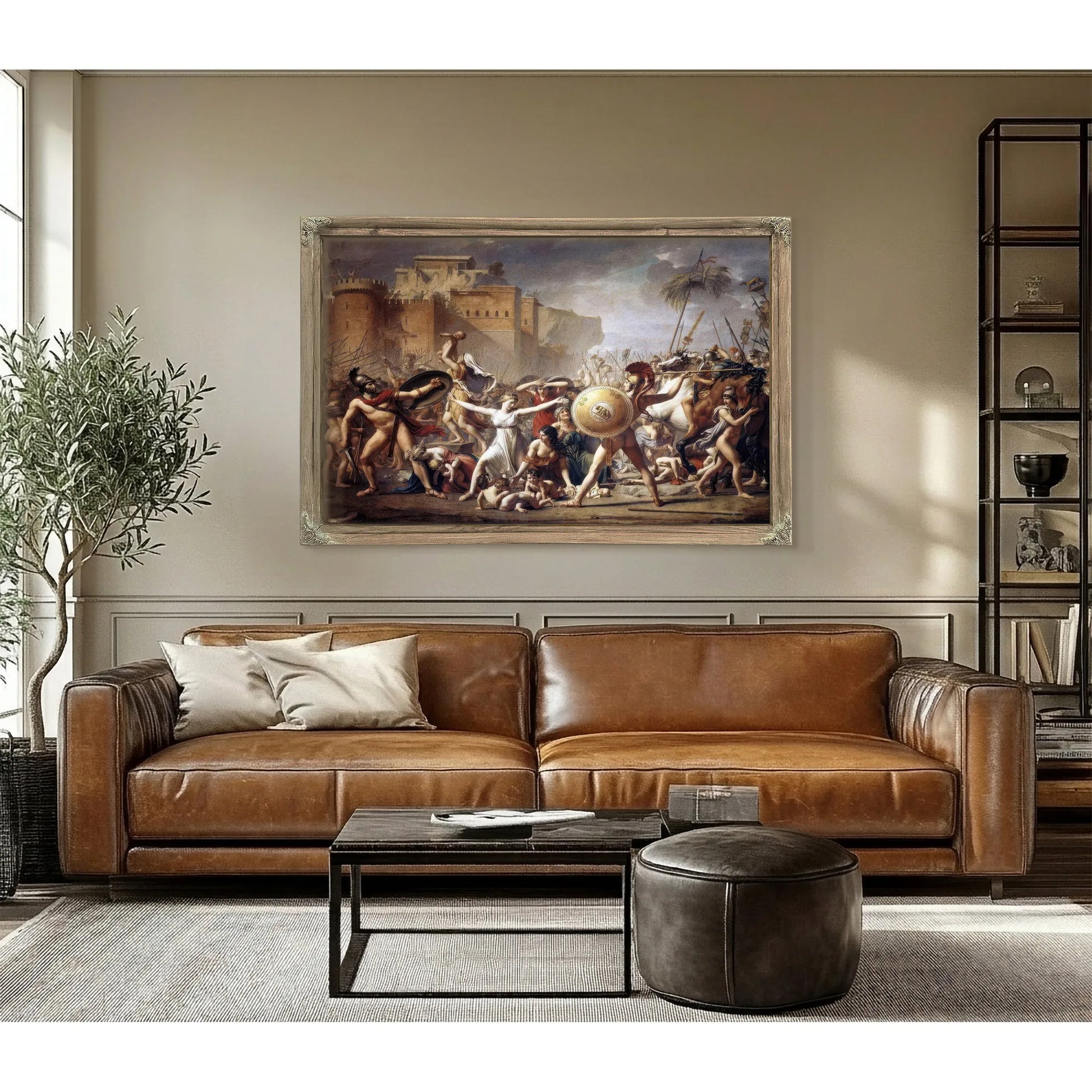 The Intervention Of The Sabine Women 1795 By Jacques Louis David Fine Art Print