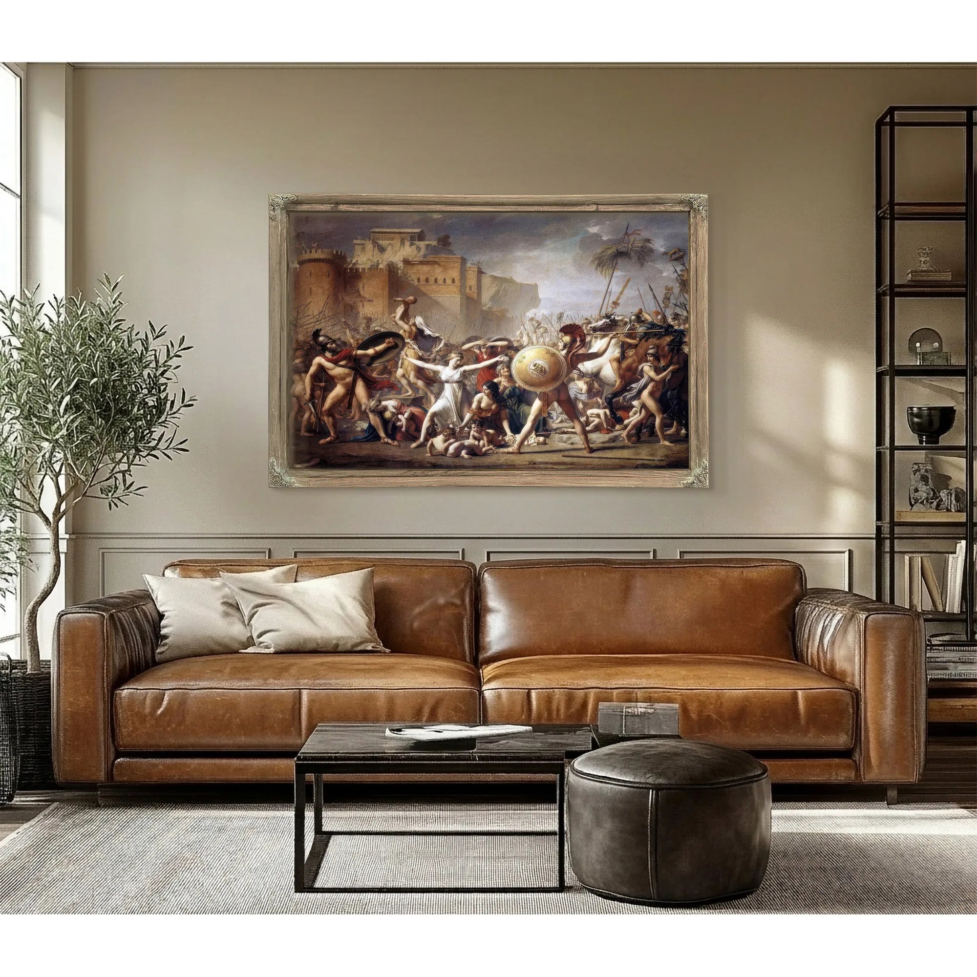 The Intervention Of The Sabine Women 1795 By Jacques Louis David Fine Art Print