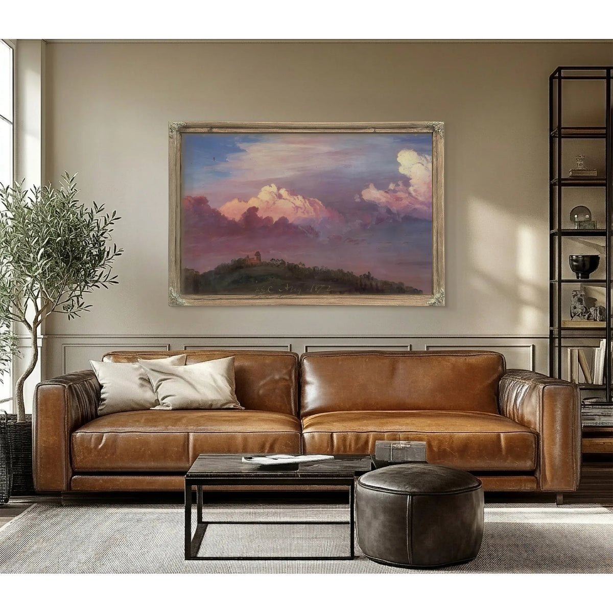 Olana In The Clouds By Frederic Edwin Church Fine Art Print