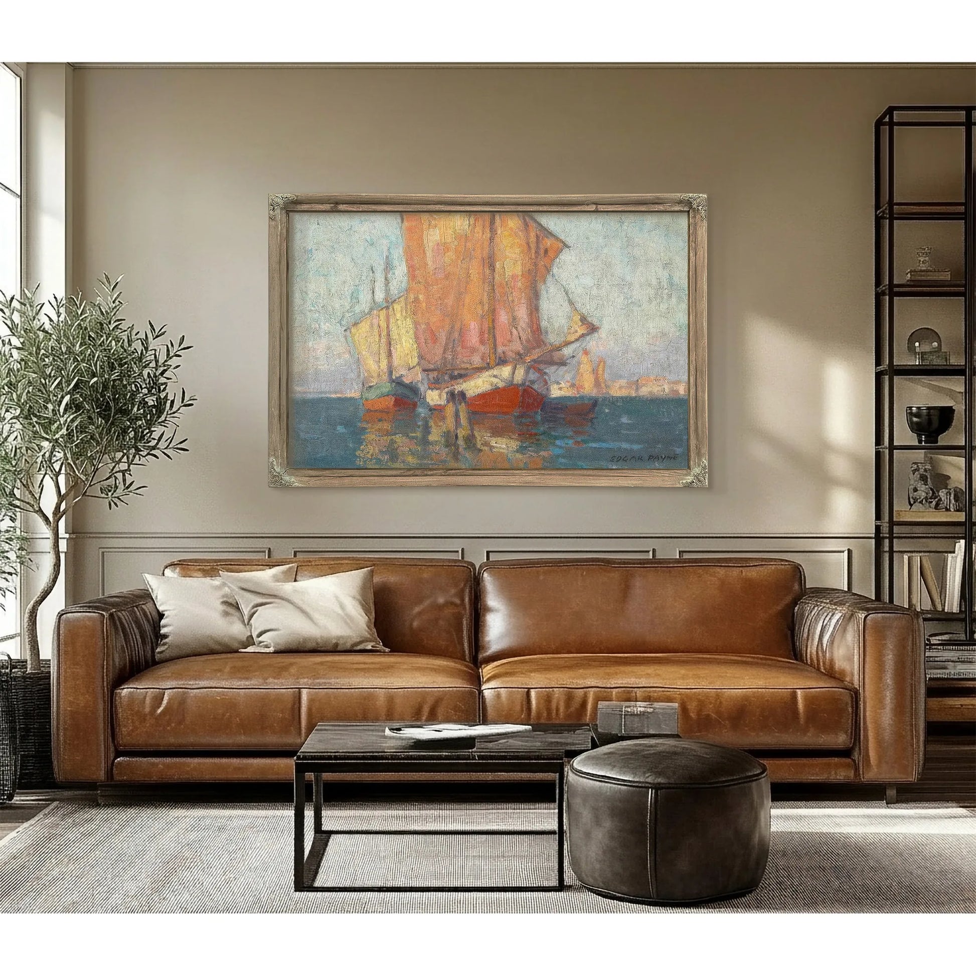 Golden Sails By Edgar Payne Fine Art Print