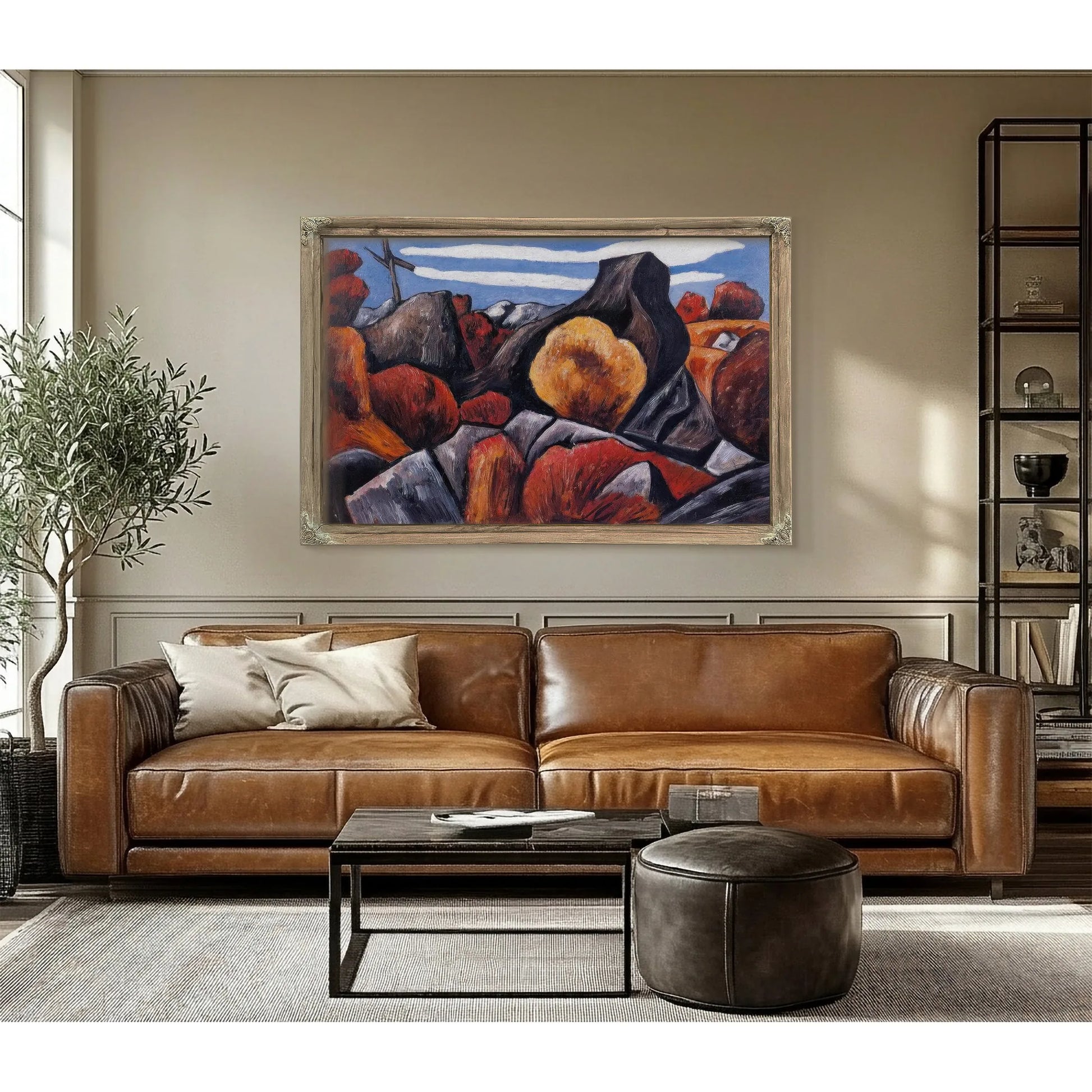 Mountains In Stone Dogtown By Marsden Hartley Fine Art Print
