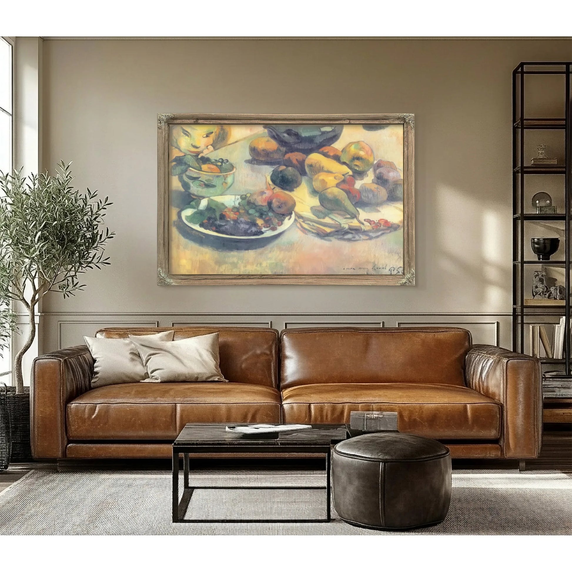 Still Life With Fruits By Paul Gauguin Fine Art Print