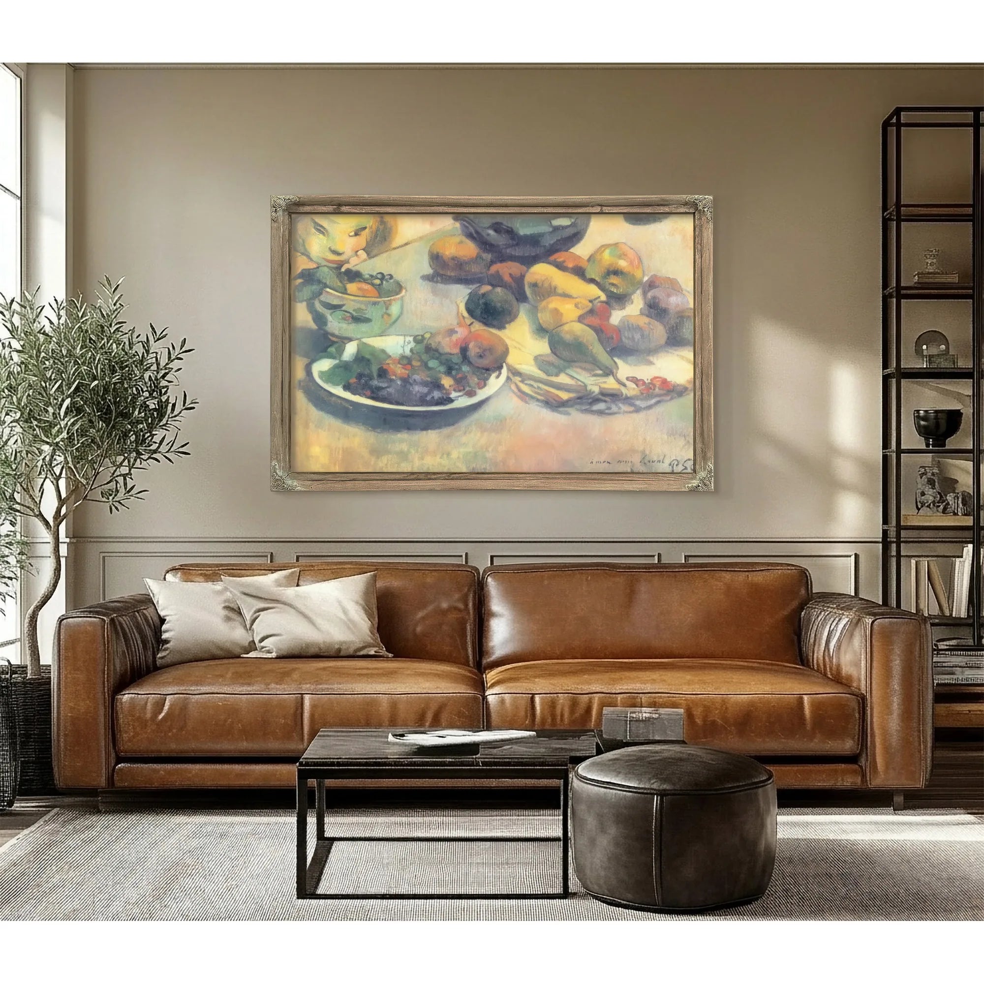 Still Life With Fruits By Paul Gauguin Fine Art Print