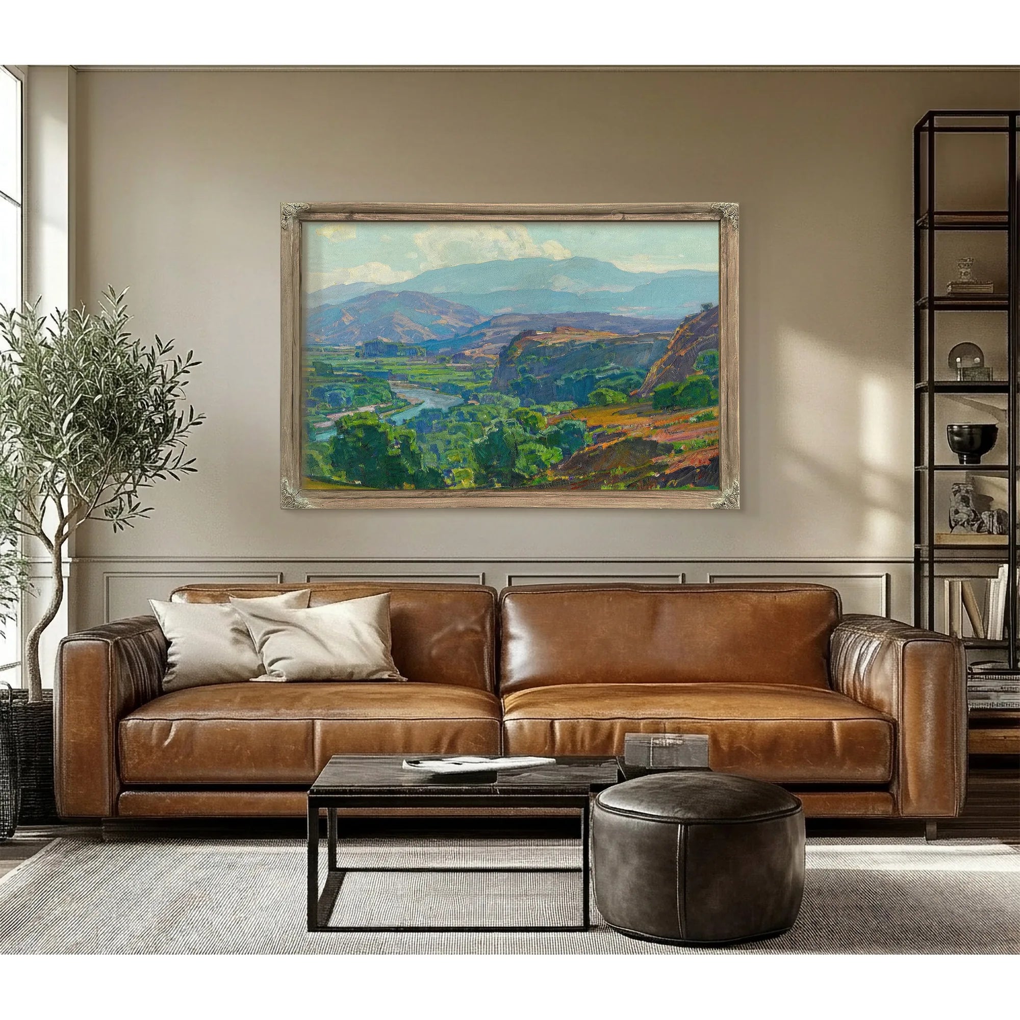 Misty Morning Santa Ana Canyon By William Wendt Fine Art Print