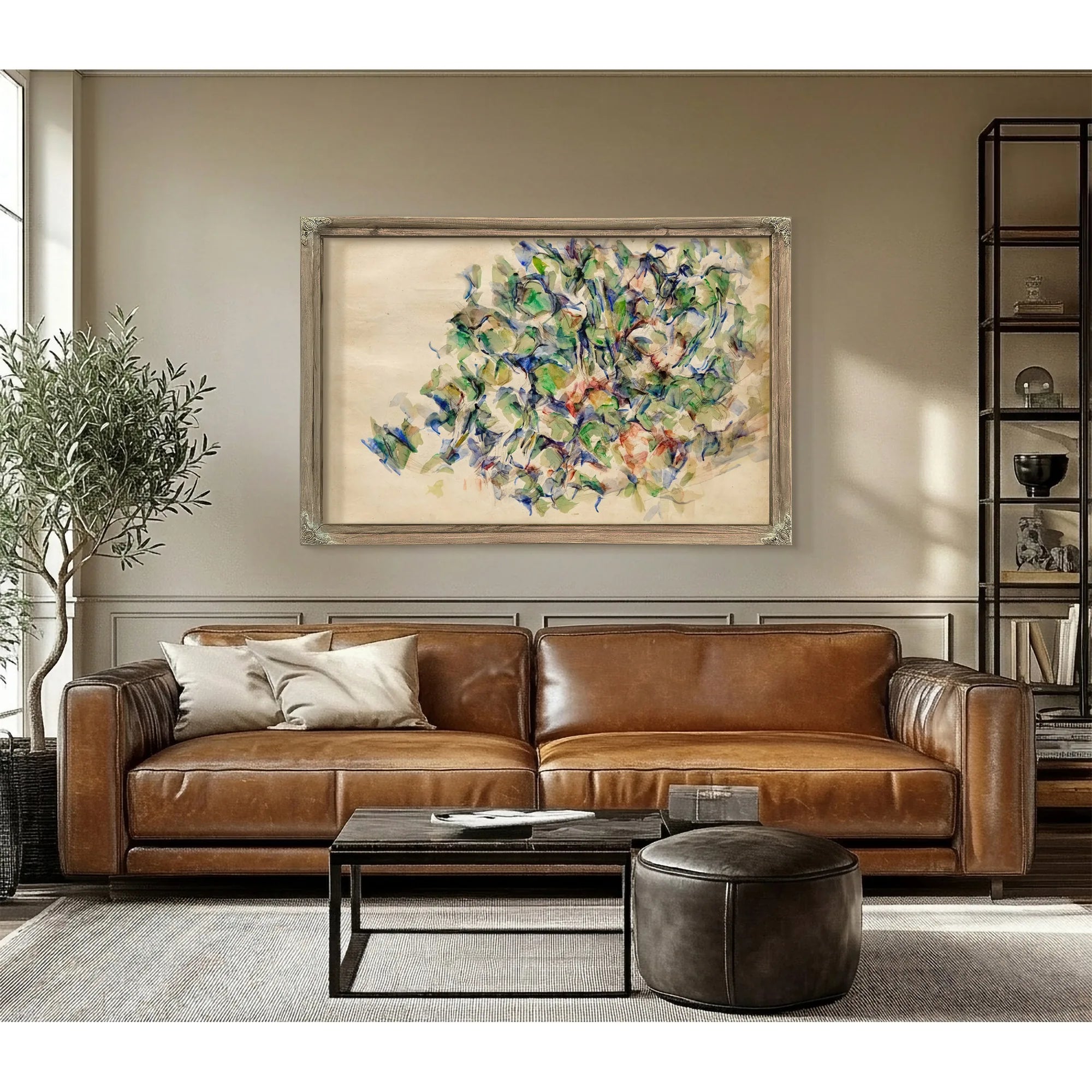 Foliage By Paul Cezanne Fine Art Print
