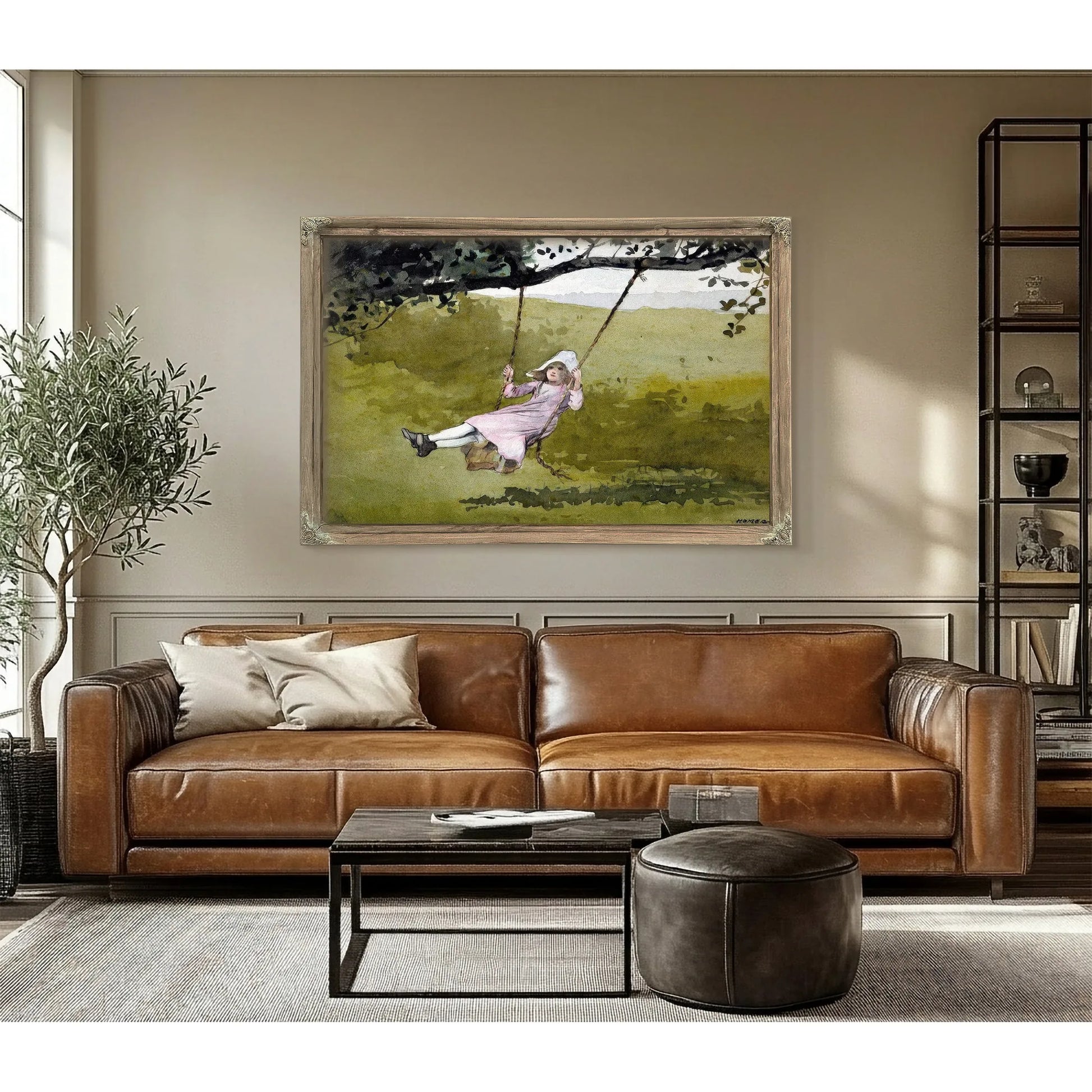 The Swing By Winslow Homer Fine Art Print
