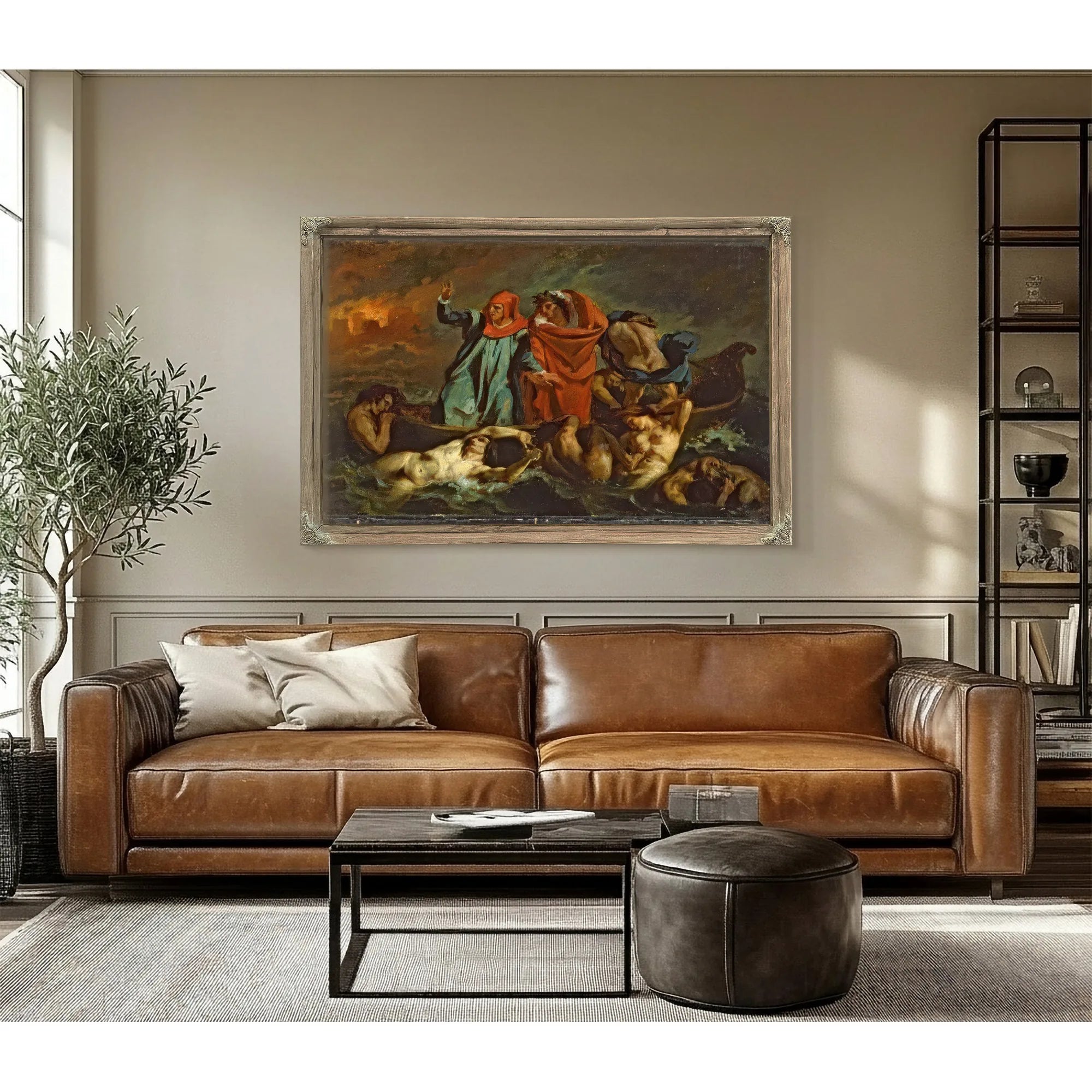 Dantes Bark By Eugene Delacroix Fine Art Print