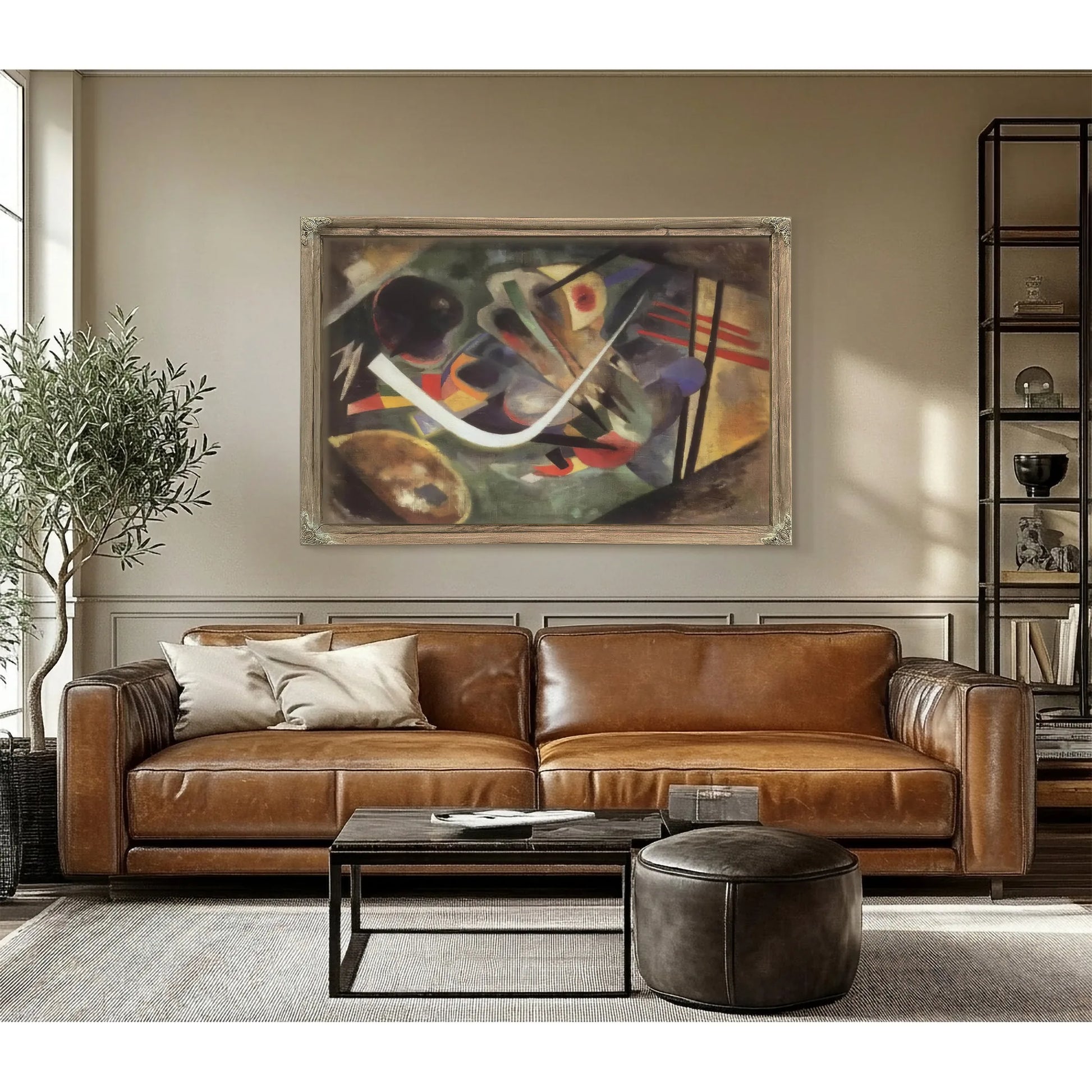 White Stroke 1920 By Wassily Kandinsky Fine Art Print