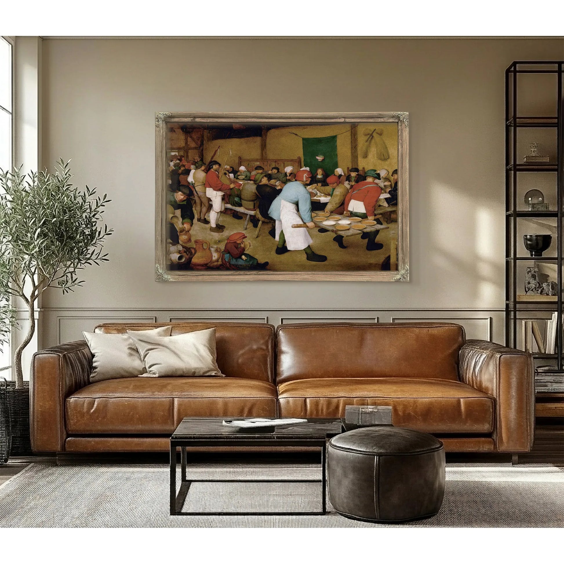 The Peasant Wedding 1568 Oil On Panel 114X164 Kunsthistorisches Museum By The Elder Fine Art Print