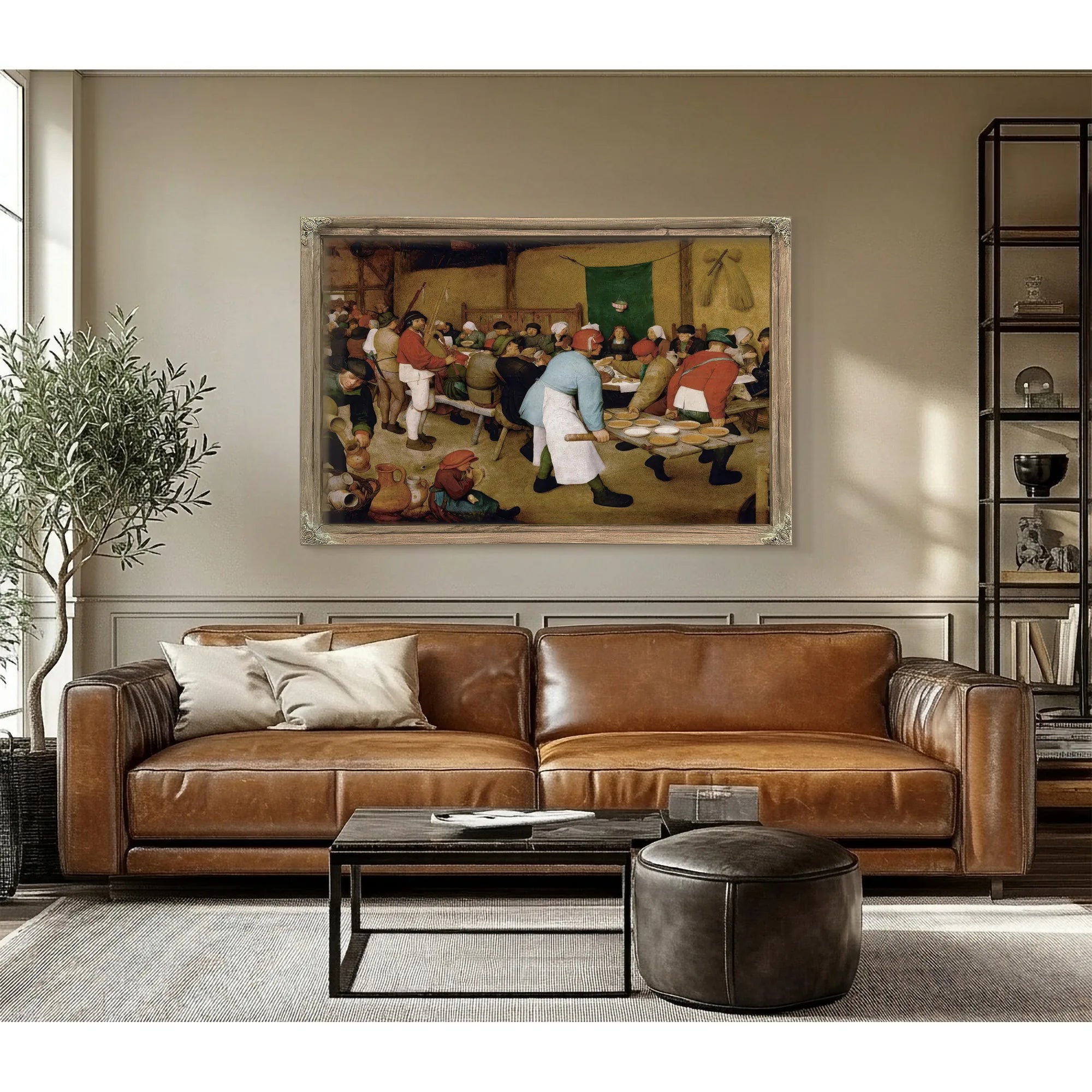 The Peasant Wedding 1568 Oil On Panel 114X164 Kunsthistorisches Museum By The Elder Fine Art Print