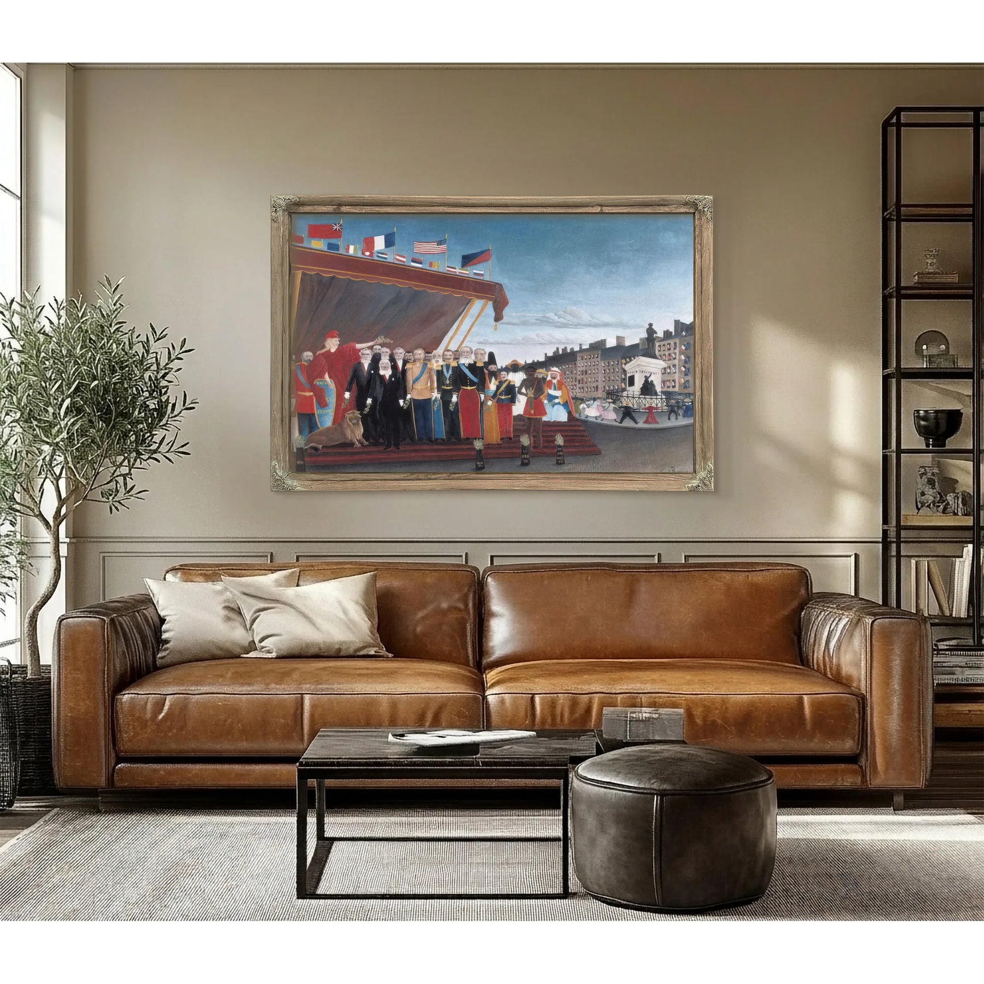The Representatives Of Foreign Powers Coming To Greet The Republic As A Sign Of Peace By Henri Rousseau Fine Art Print