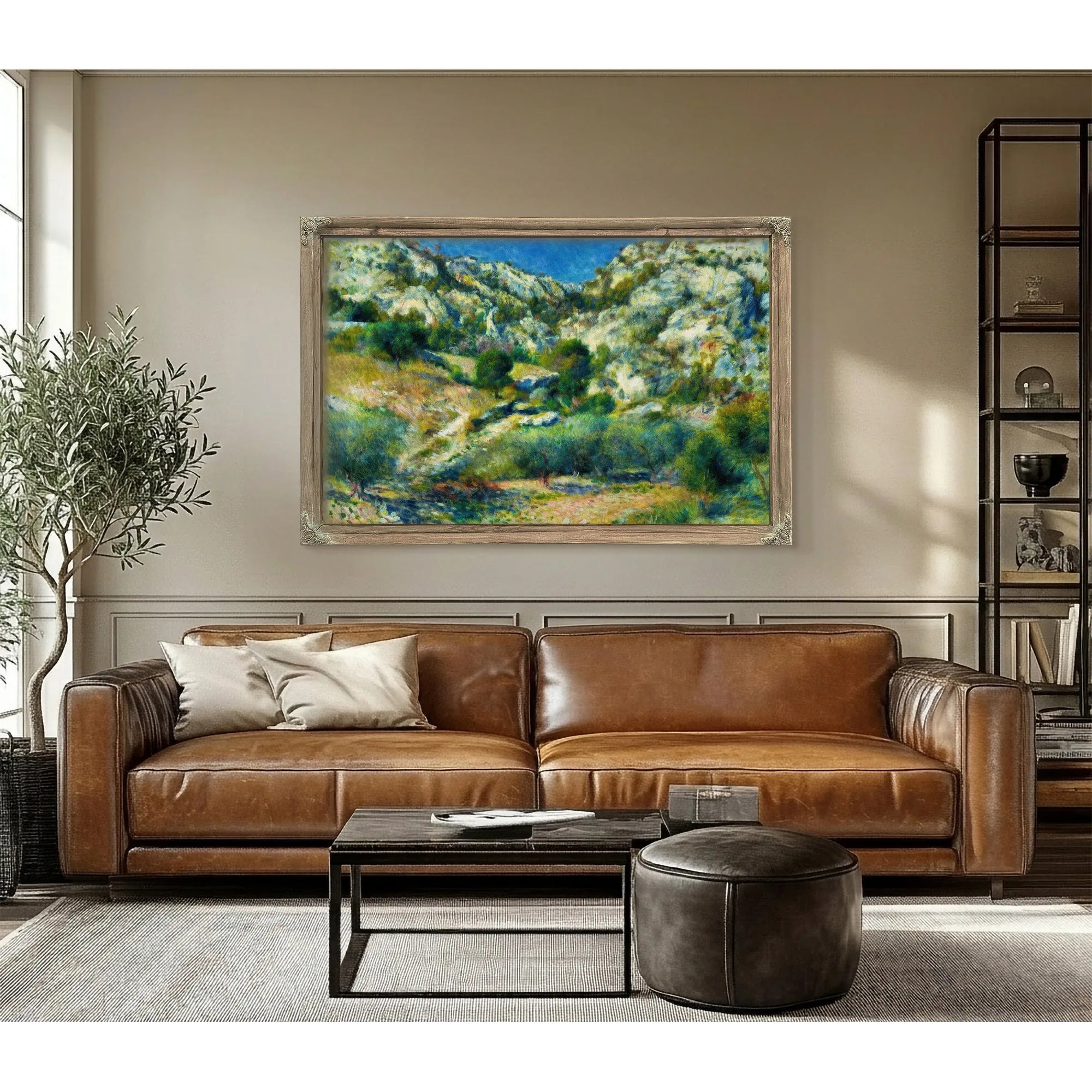 Rocky Crags At L'estaque By Pierre August Renoir Fine Art Print