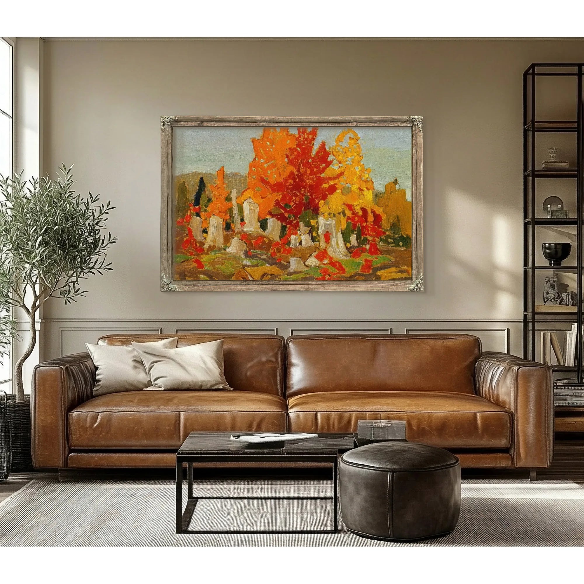 Red Maples By Frank Carmichael Fine Art Print