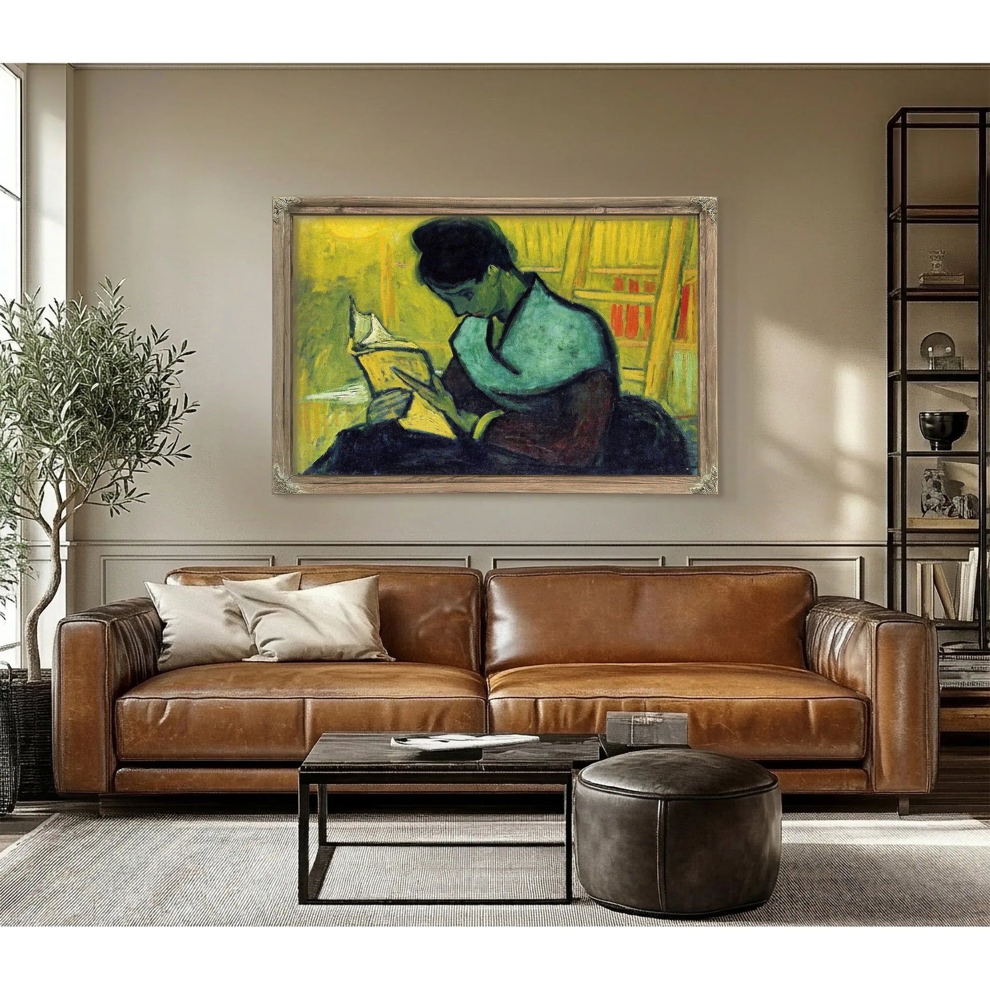 A Novel Reader By Vincent Van Gogh Fine Art Print