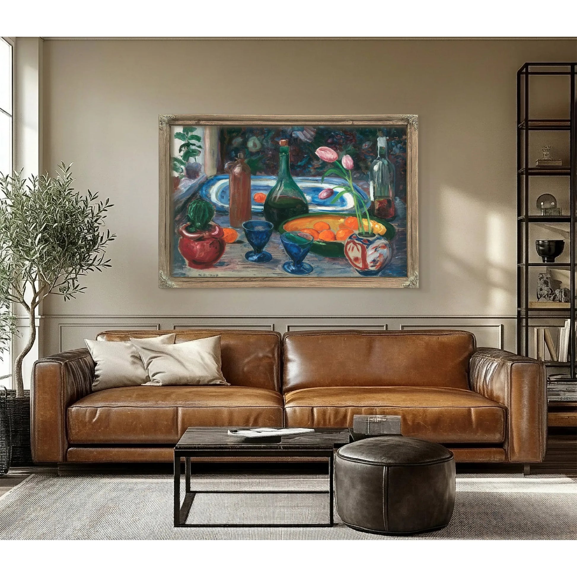 Sketch For Still Life By Nicolai Astrup Fine Art Print