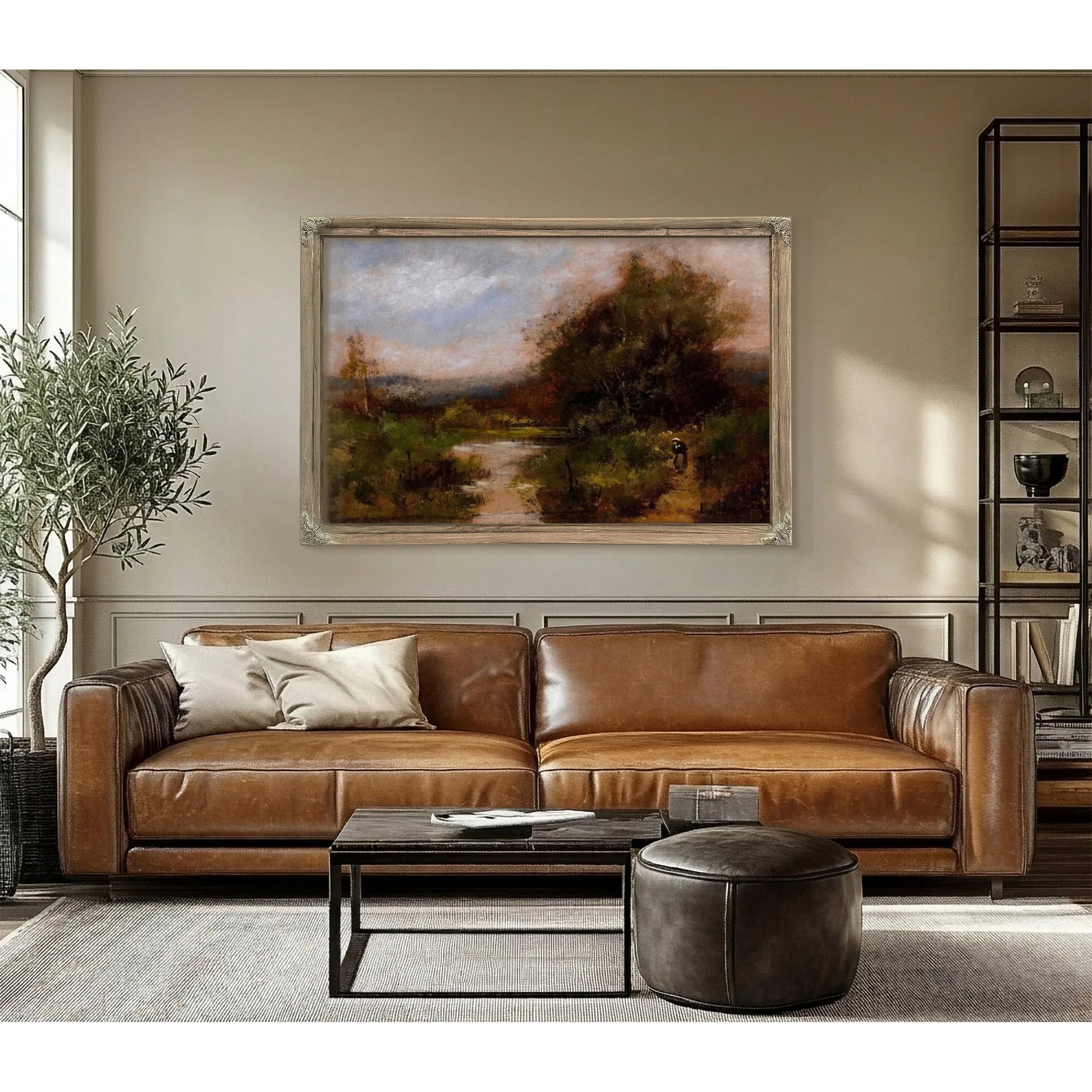 Pair Of Landscapes 2 By Eugene Galien Laloue Fine Art Print