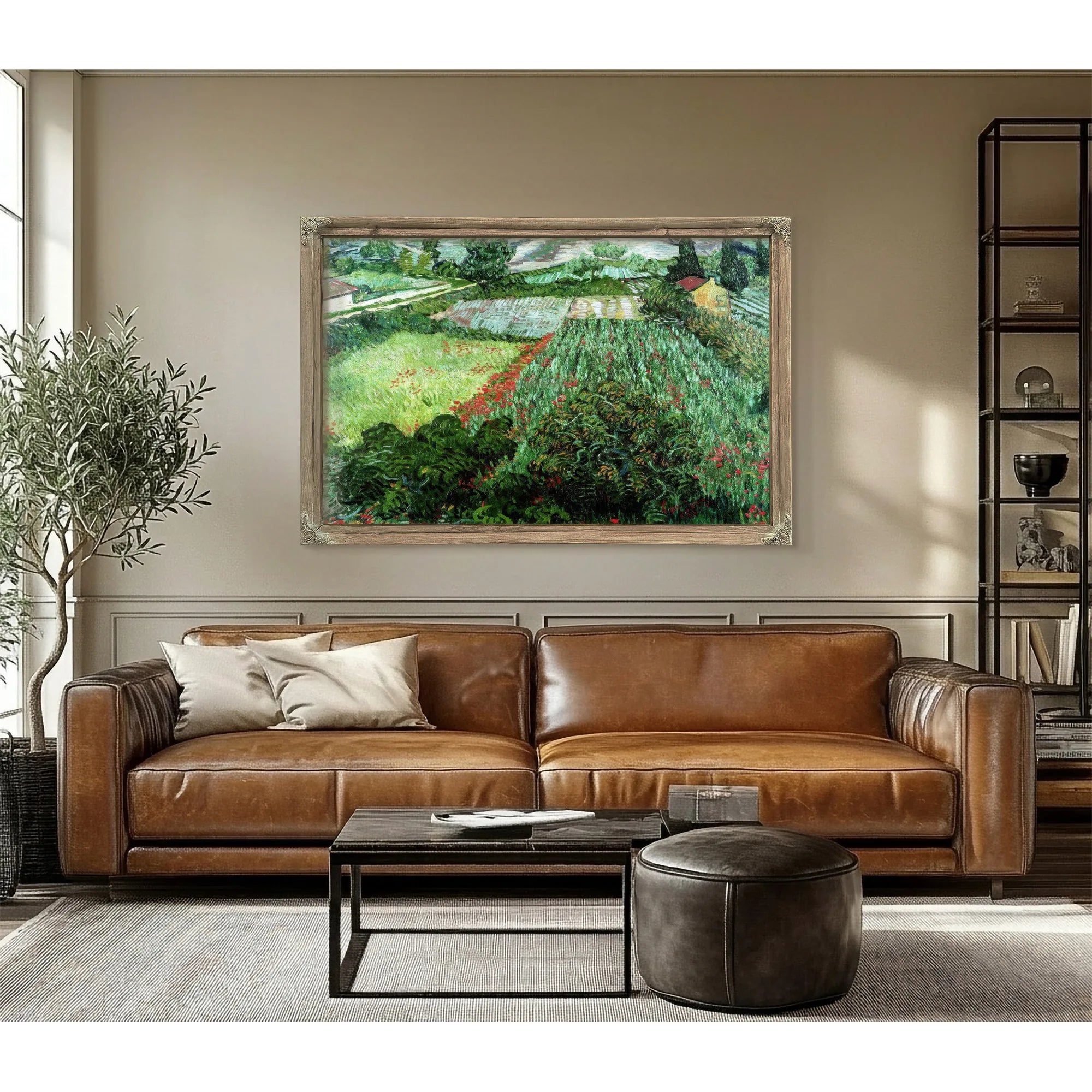 Field With Poppies By Vincent Van Gogh Fine Art Print
